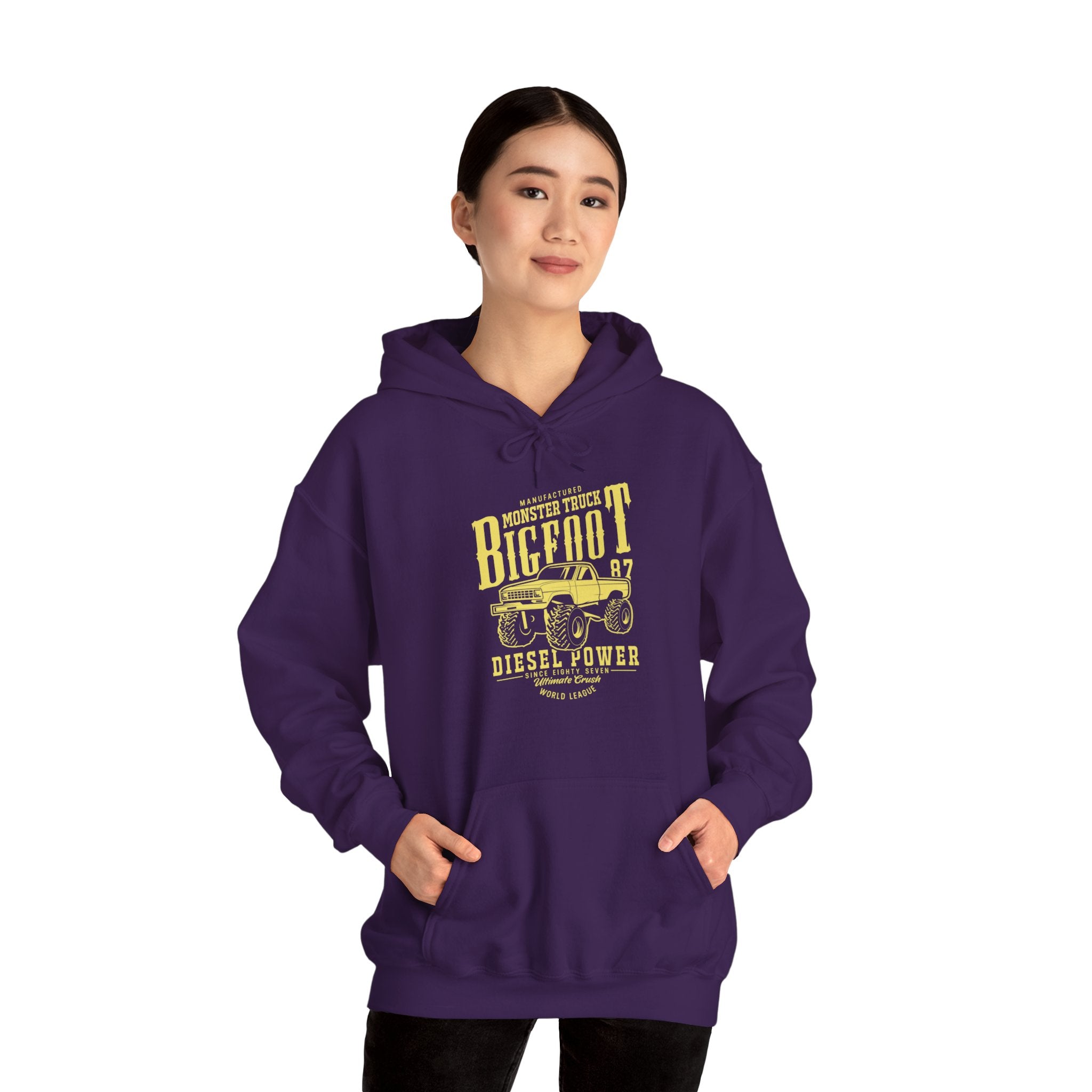 "BIGFOOT DIESEL POWER" Unisex Heavy Blend™ Hooded Sweatshirt