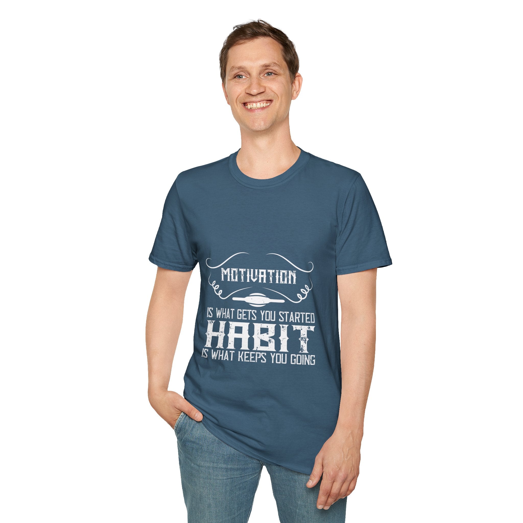 "Habit Is What Keeps You Going" Unisex Soft style T-Shirt