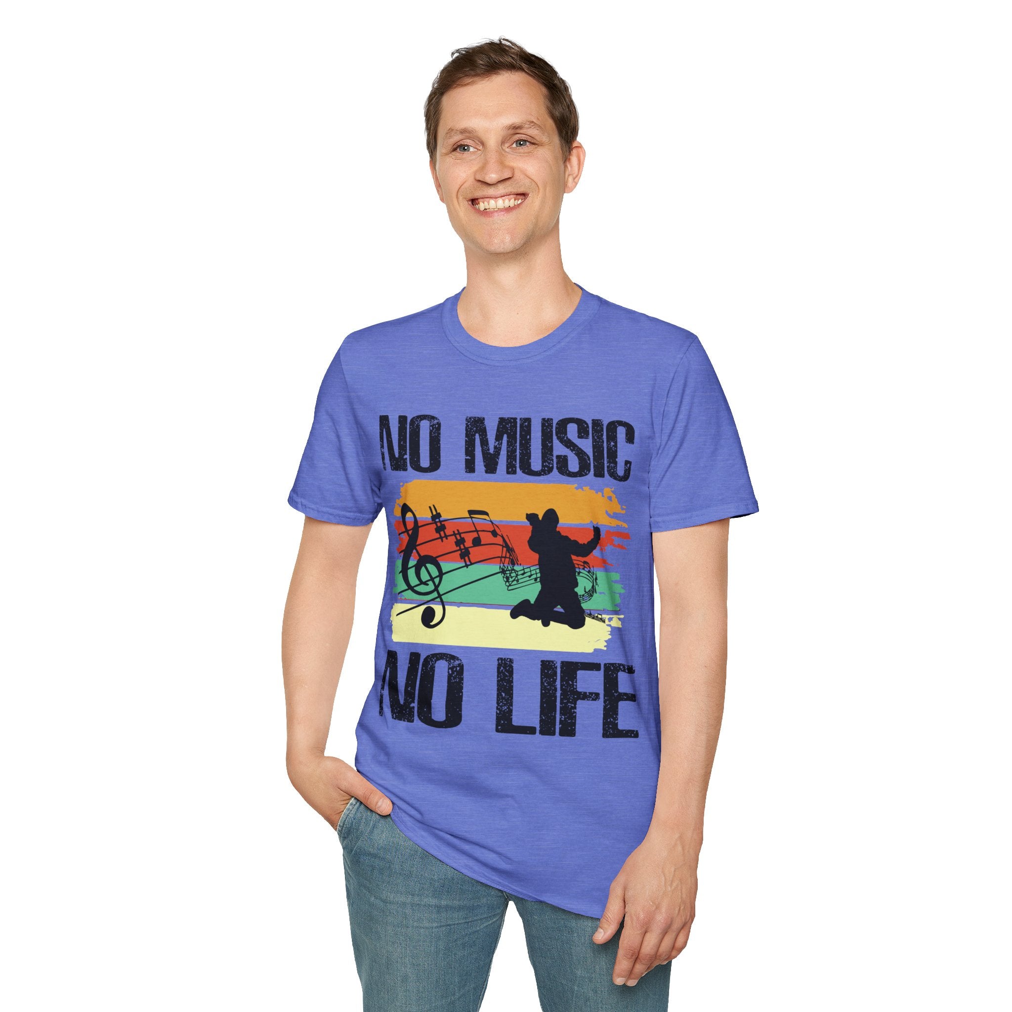 "No Music No Life"  Unisex Soft style T-Shirt