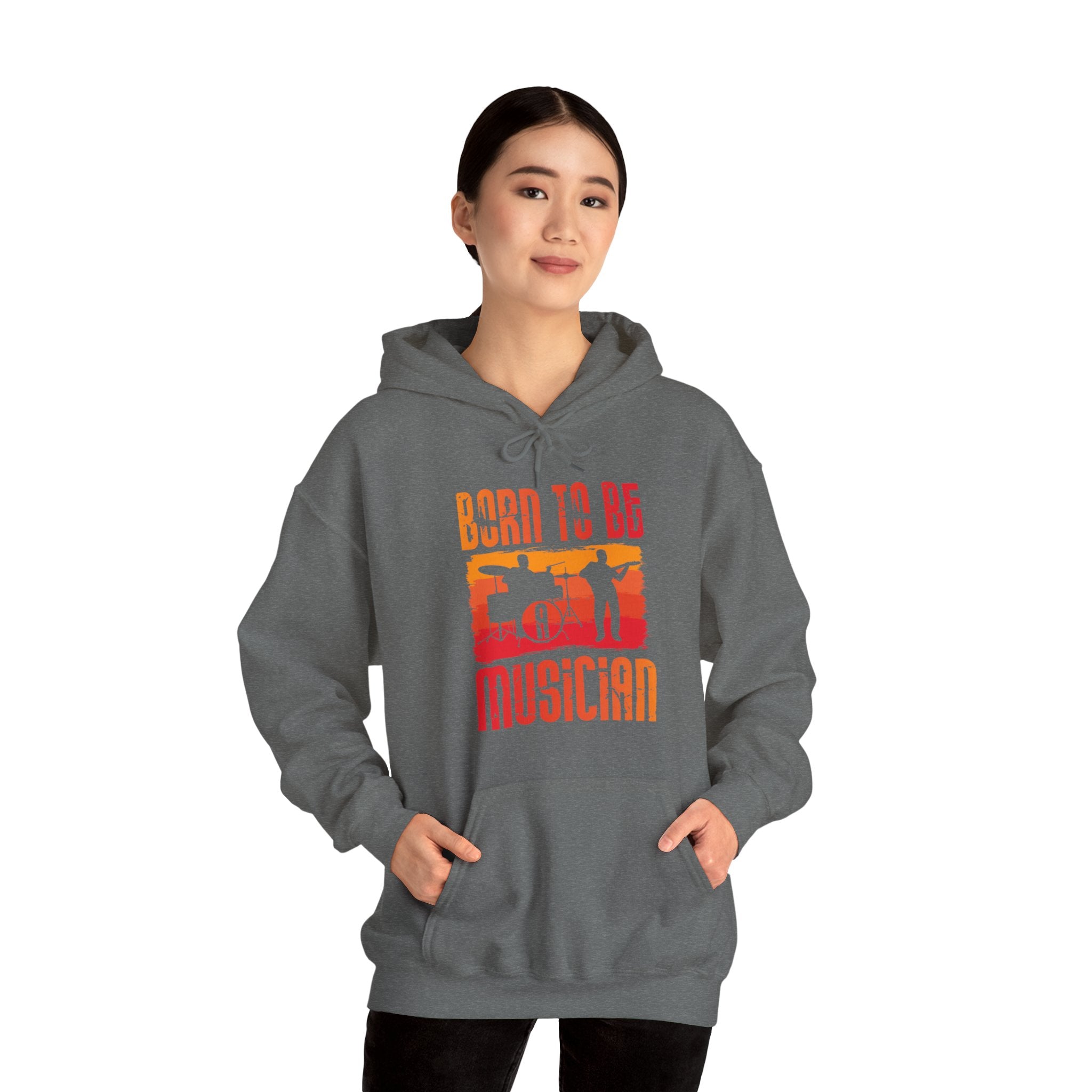 "Born To Be Musician"   Unisex Heavy Blend™ Hooded Sweatshirt