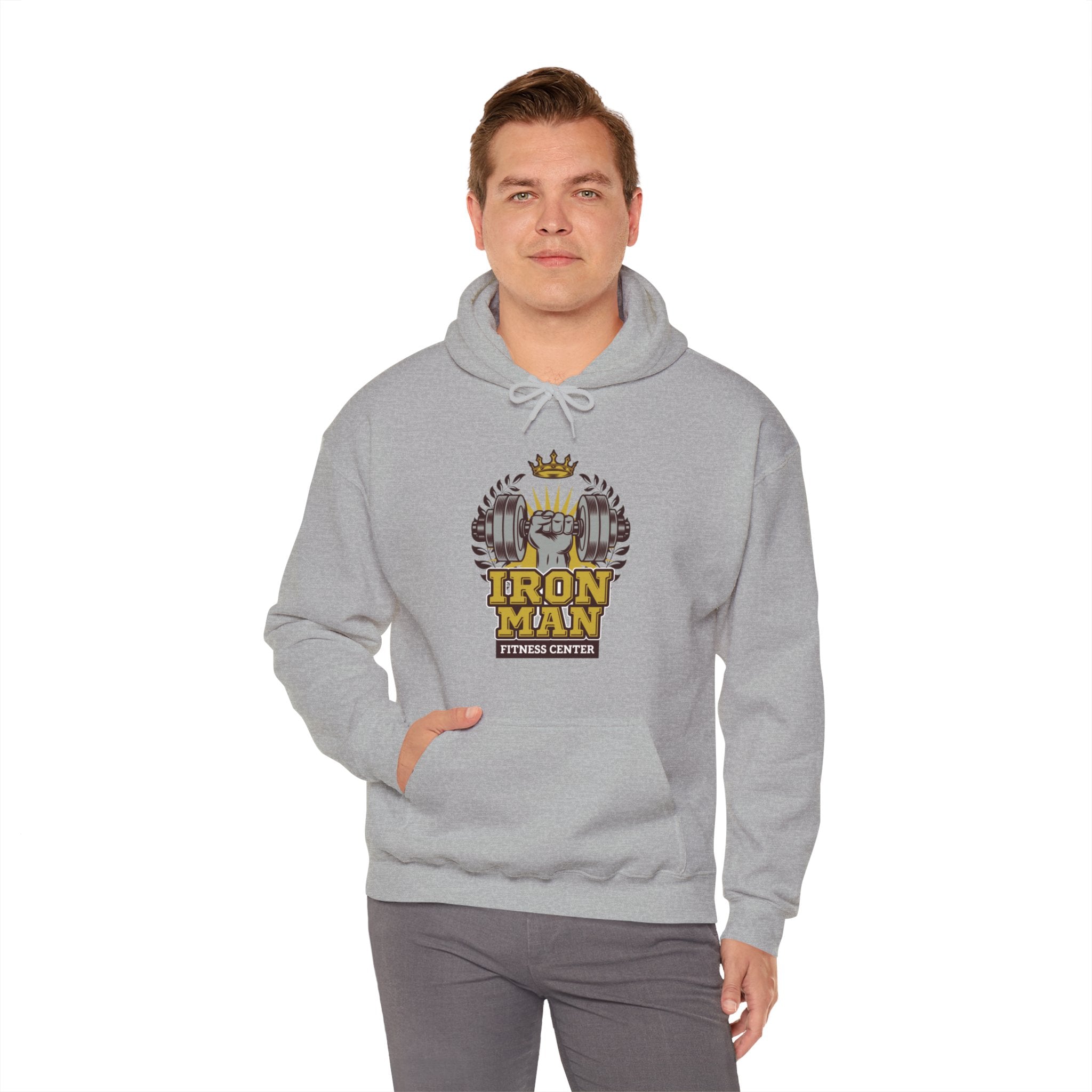 "IronMan Fitness Centre" Unisex Heavy Blend™ Hooded Sweatshirt