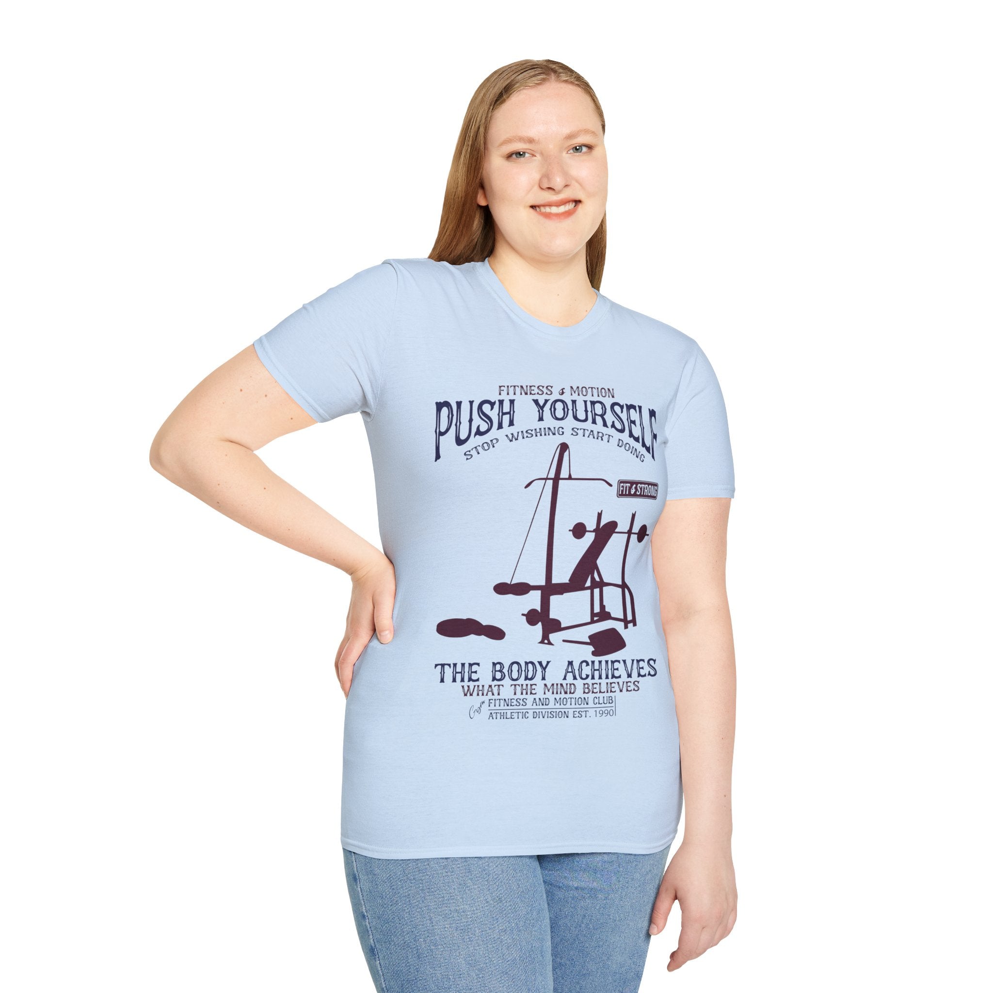 "Push Yourself" Unisex Soft style T-Shirt