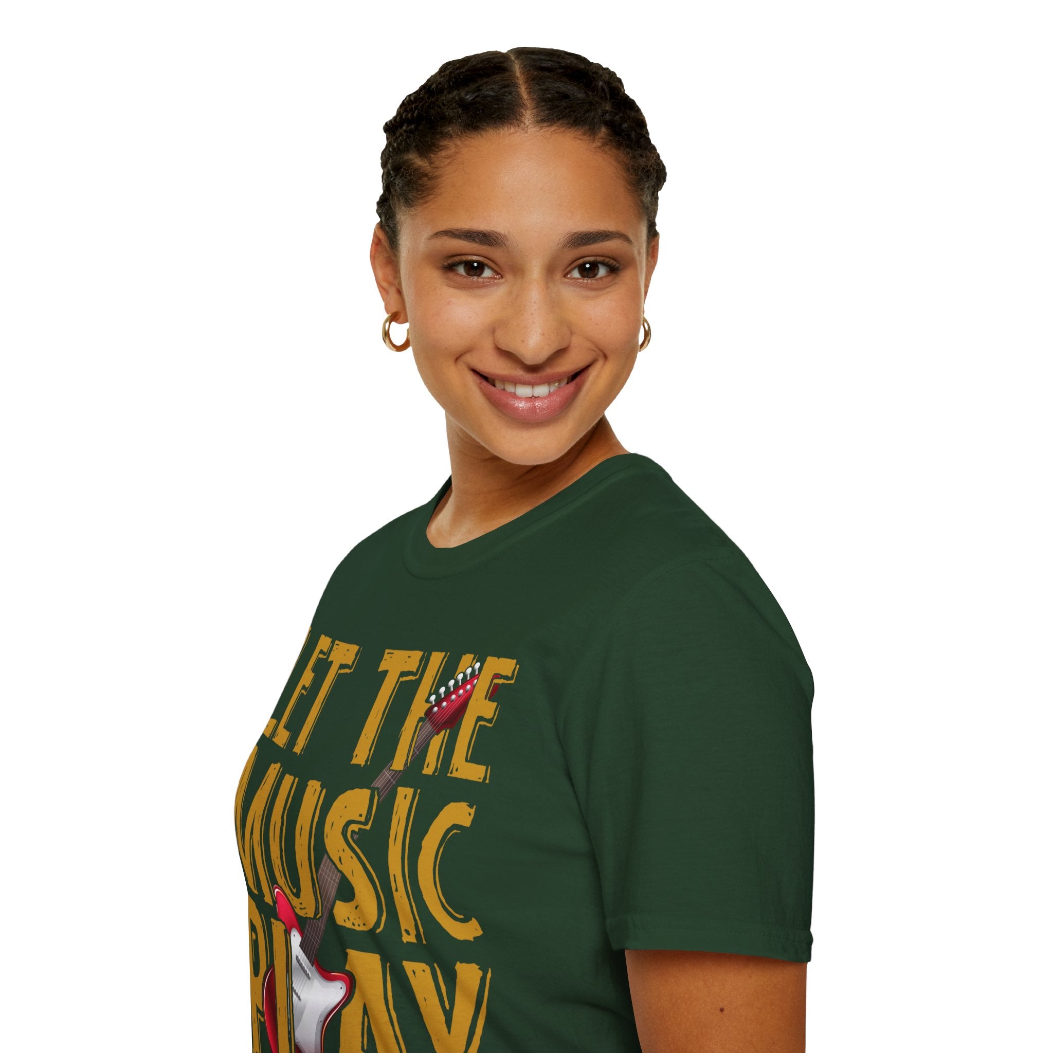 "Let The Music Play" Unisex Soft style T-Shirt