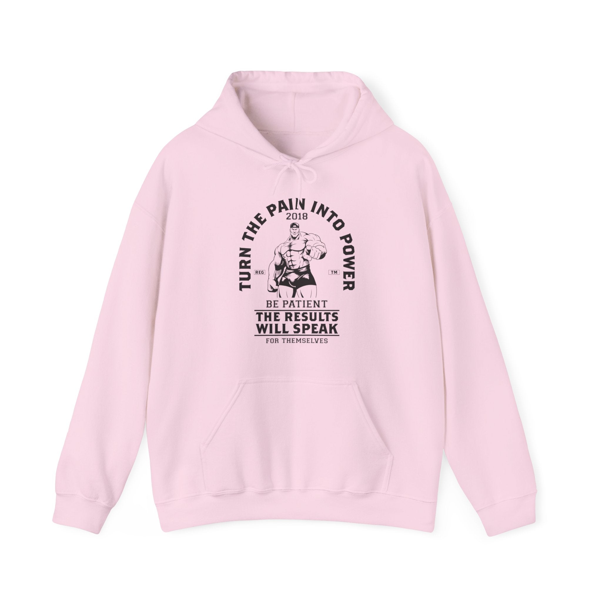 "Turn The Pain Into Power"  Unisex Heavy Blend™ Hooded Sweatshirt