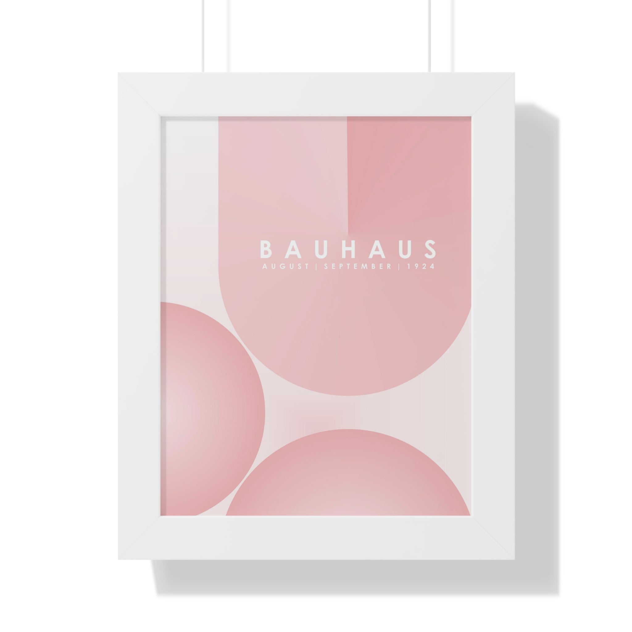 "BAUHAUS-STYLES-12" Framed Vertical Poster