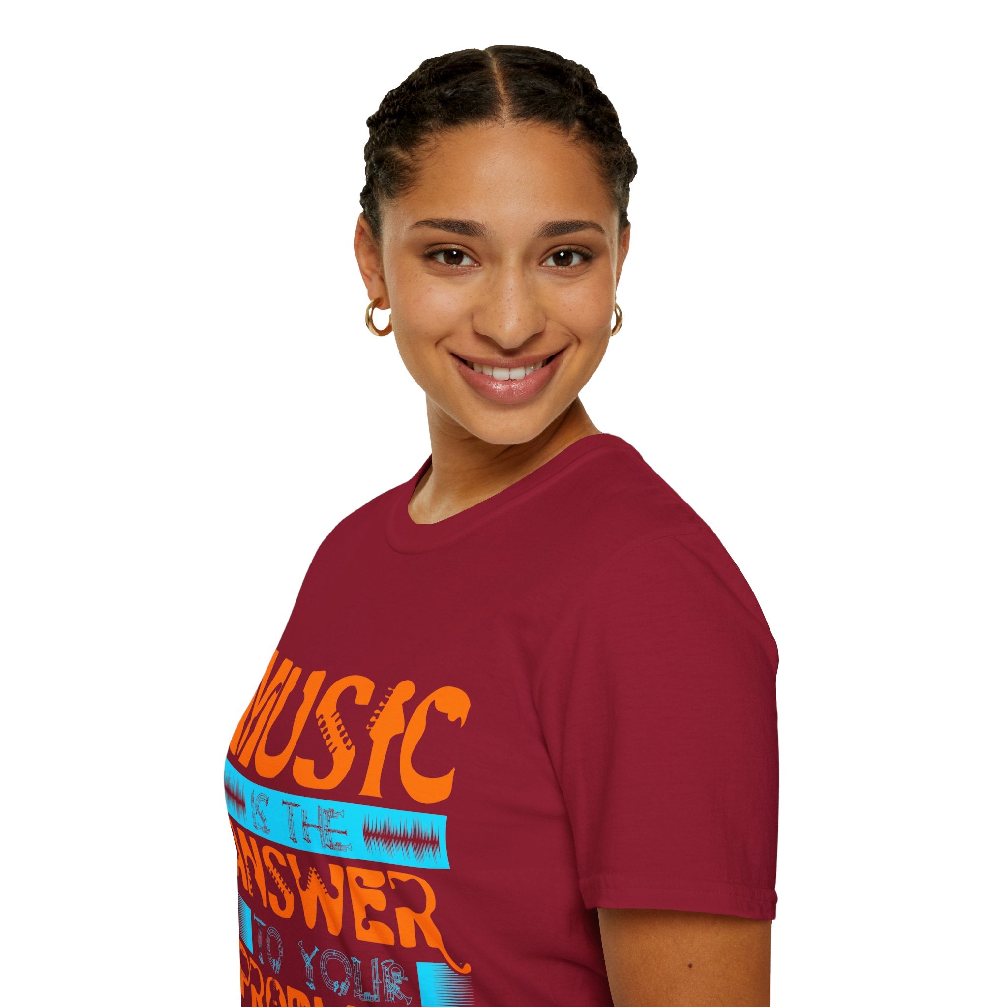 "Music Is The Answer To Your Problems"  Unisex Soft style T-Shirt