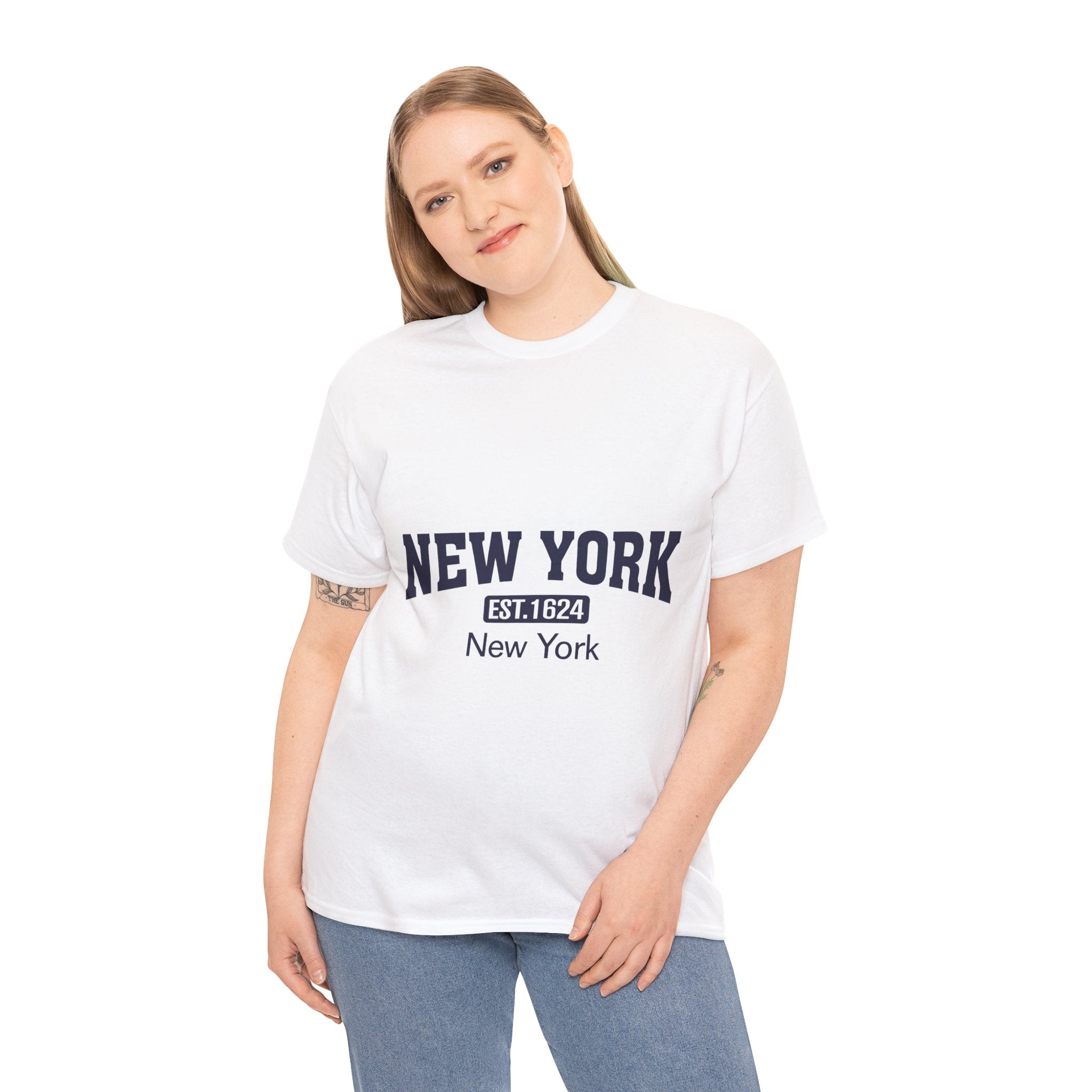 New York Unisex Heavy Cotton Tee