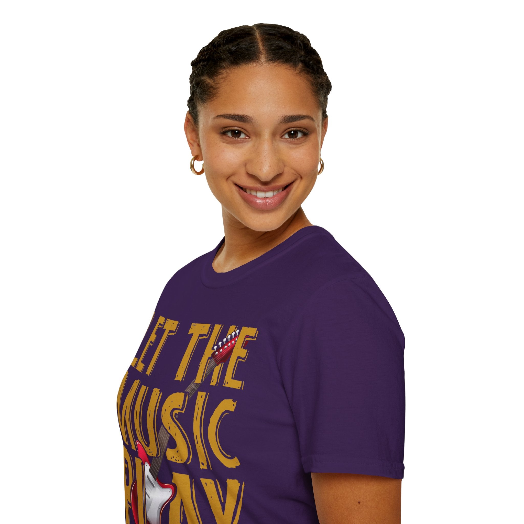 "Let The Music Play" Unisex Soft style T-Shirt