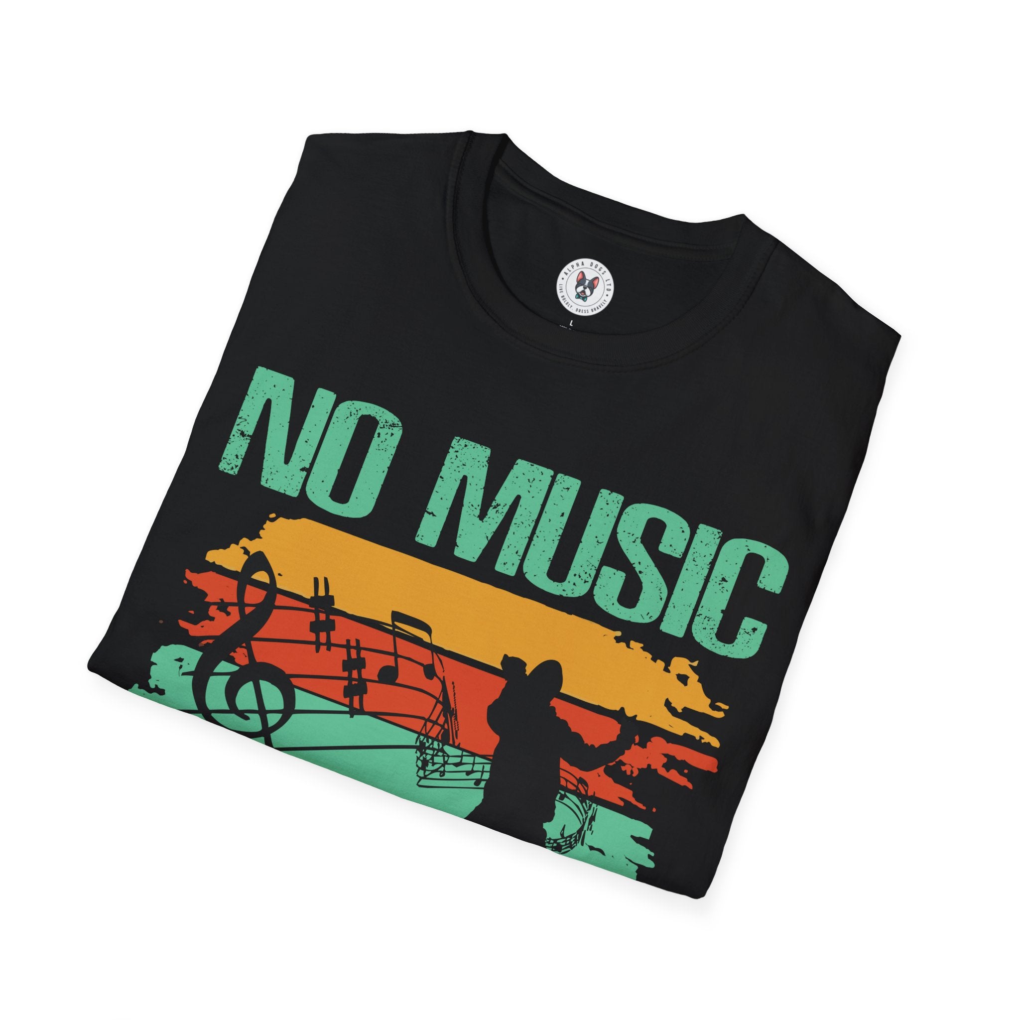 "No Music No Life" Unisex Soft style T-Shirt