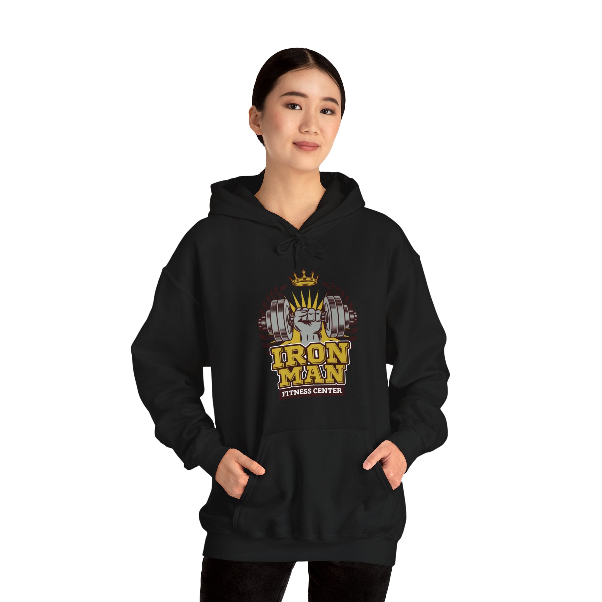 "IronMan Fitness Centre" Unisex Heavy Blend™ Hooded Sweatshirt