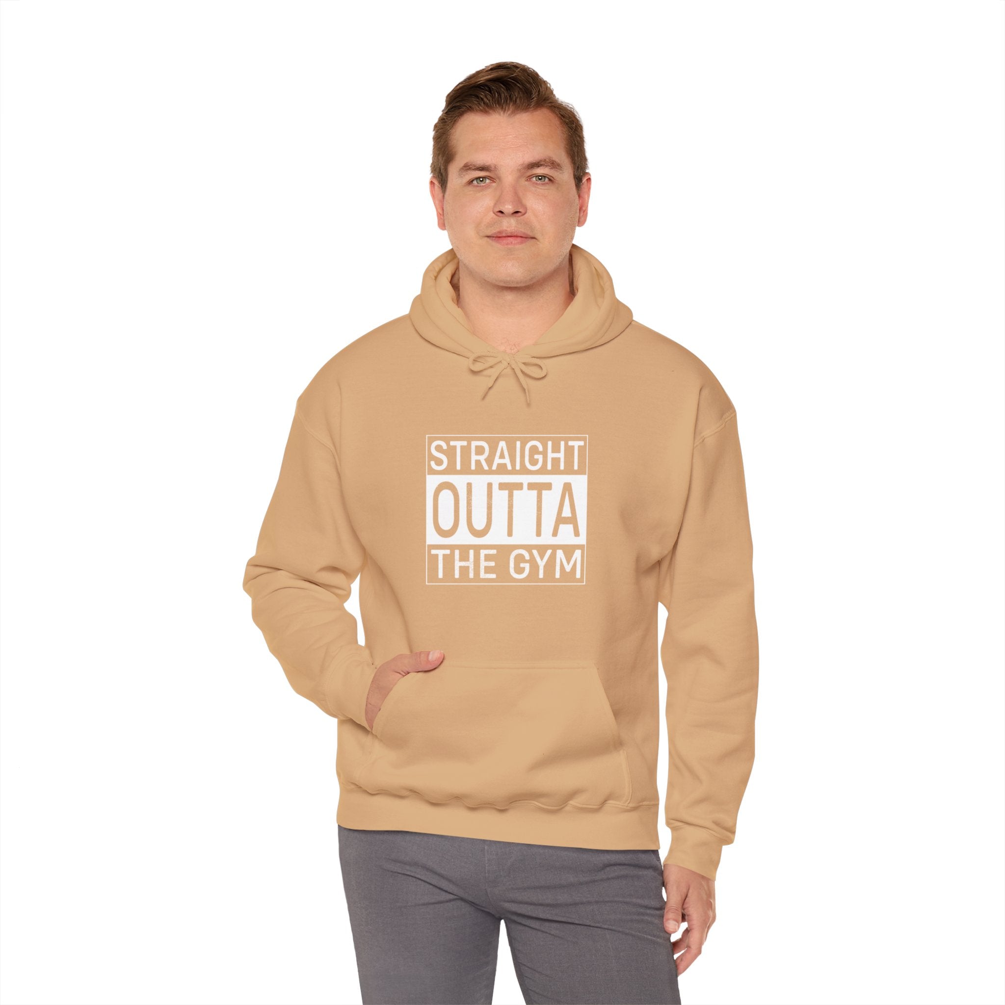 "Straight Outta A Gym'' Unisex Heavy Blend™ Hooded Sweatshirt