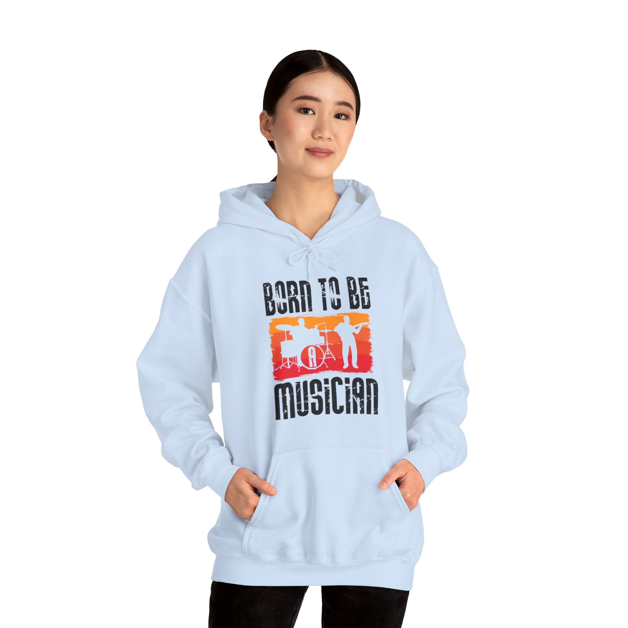 "Born To Be Musician"   Unisex Heavy Blend™ Hooded Sweatshirt