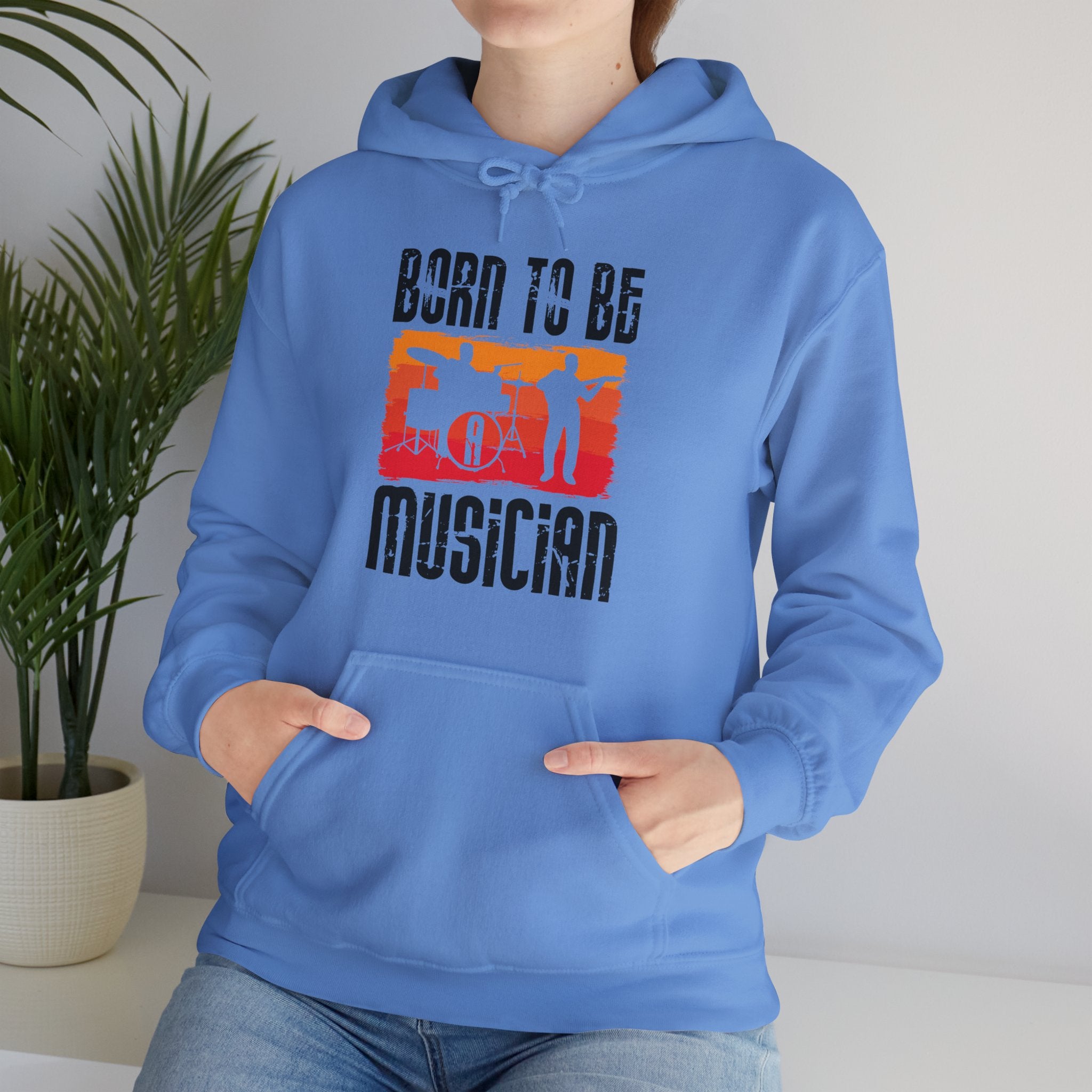 "Born To Be Musician"   Unisex Heavy Blend™ Hooded Sweatshirt