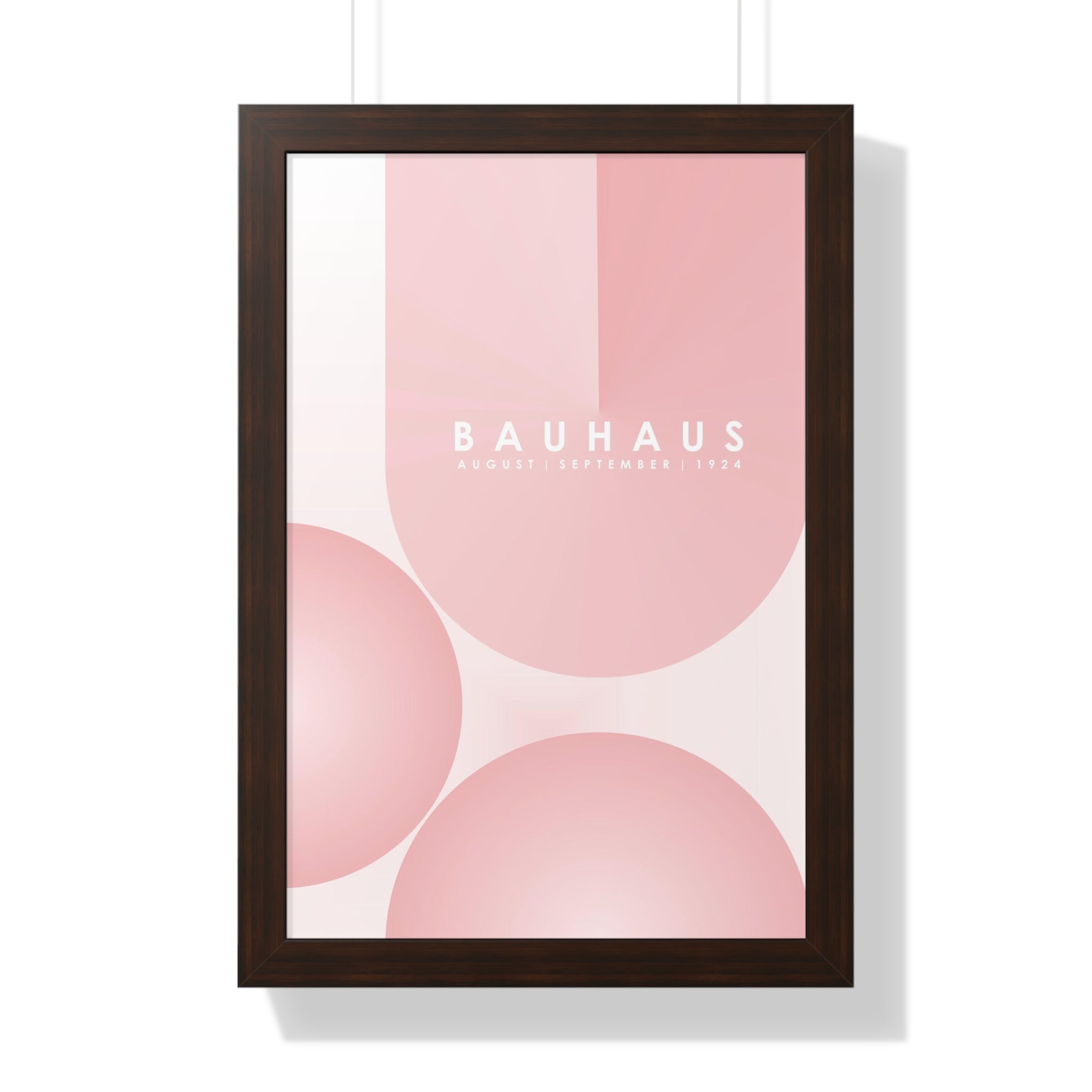 "BAUHAUS-STYLES-12" Framed Vertical Poster