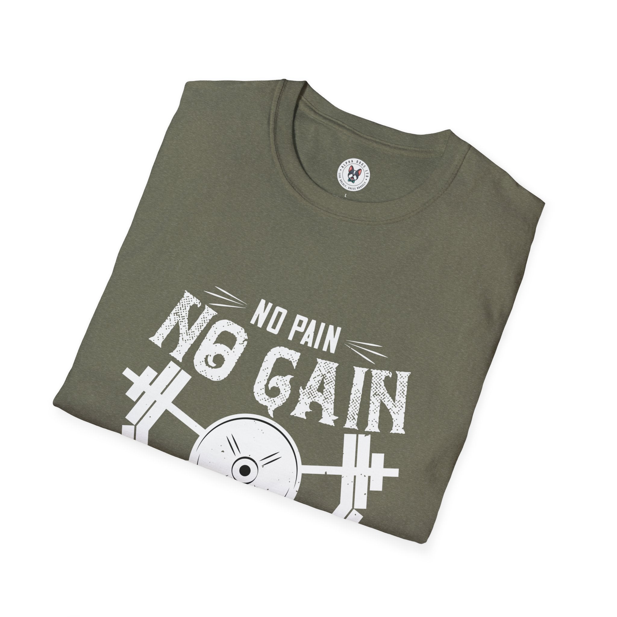 "No Pain No Gain Shut up And Train" Unisex Soft style T-Shirt