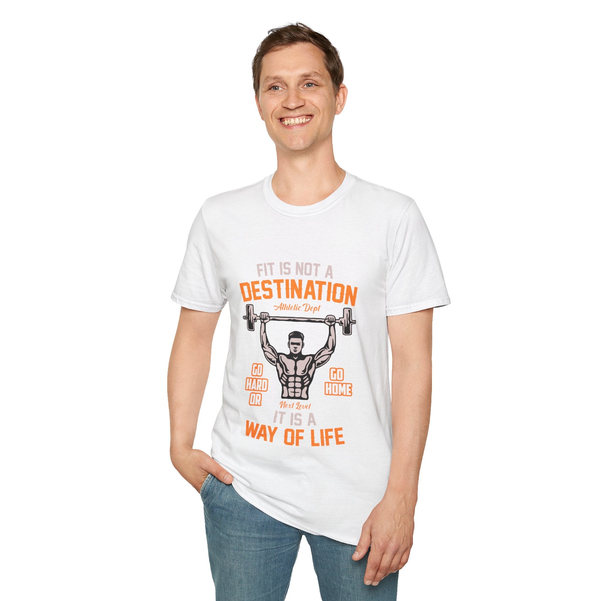 "Fit Is Not A Destination, Its A Way Of Life" Unisex Soft style T-Shirt