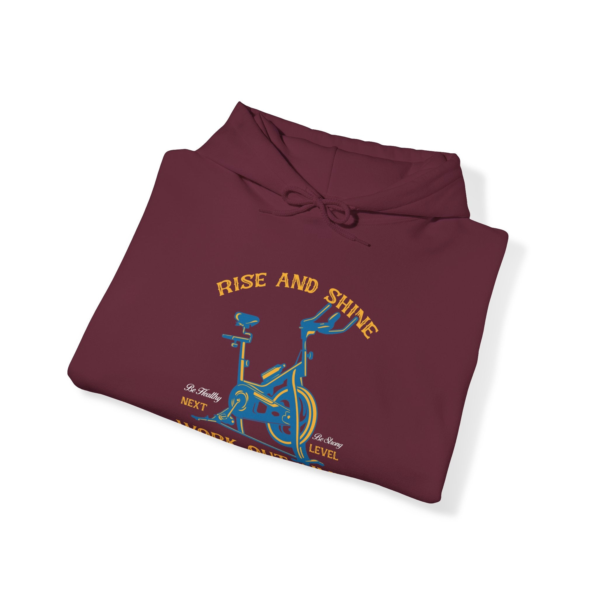 "Rise And Shine Workout Time" Unisex Heavy Blend™ Hooded Sweatshirt