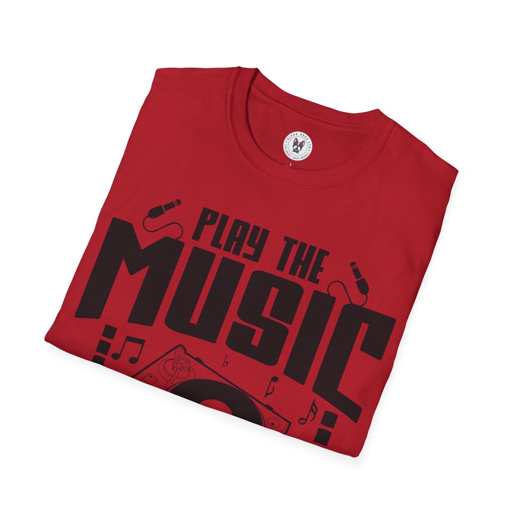 "Play The Music Not The Instrument"  Unisex Soft style T-Shirt