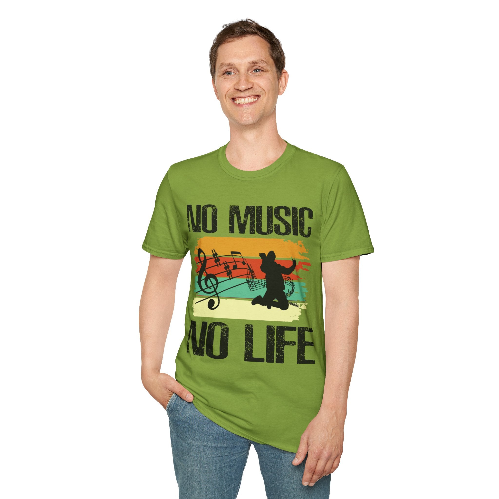 "No Music No Life"  Unisex Soft style T-Shirt