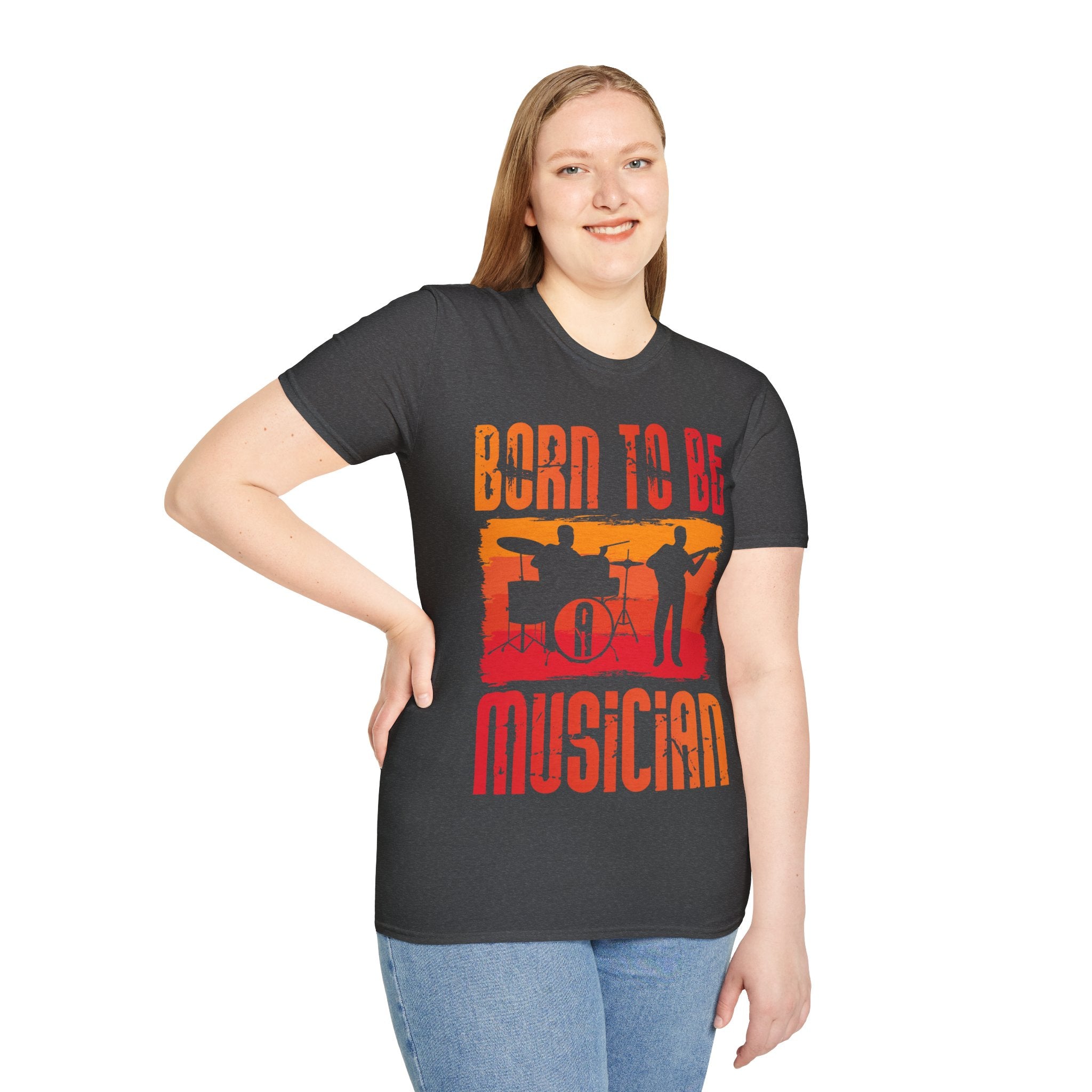 "Born To Be Musician" Unisex Soft style T-Shirt