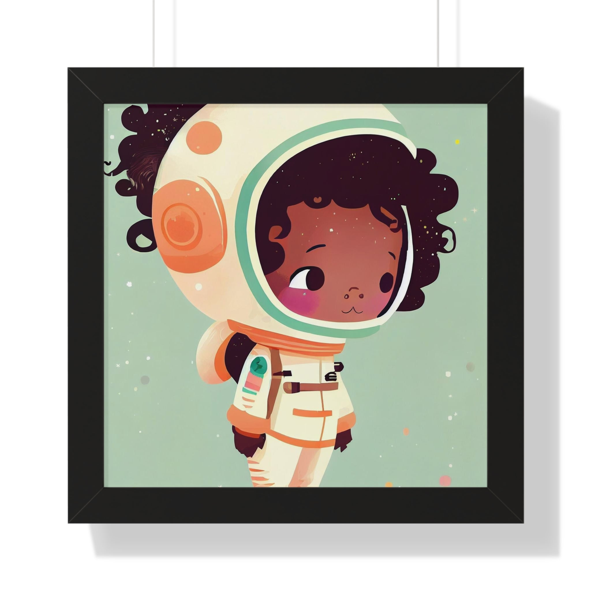 "BG ASTRONAUT" Framed Vertical Poster