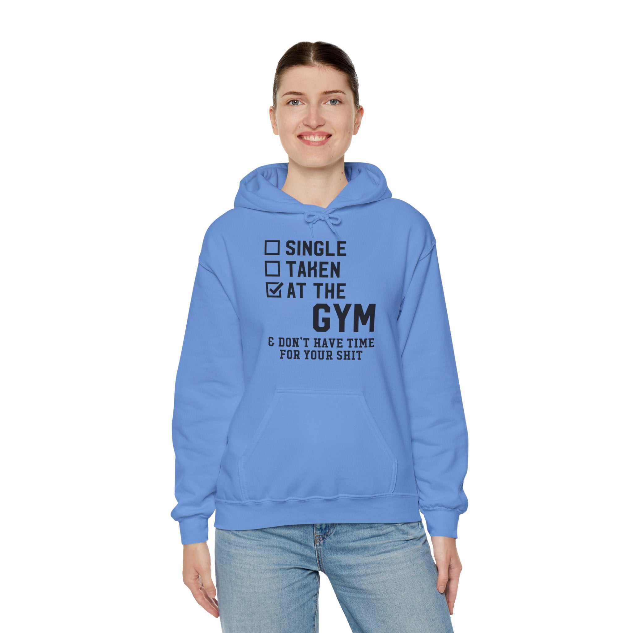 "At Gym,Not Have Time For Your Shit" Unisex Heavy Blend™ Hooded Sweatshirt