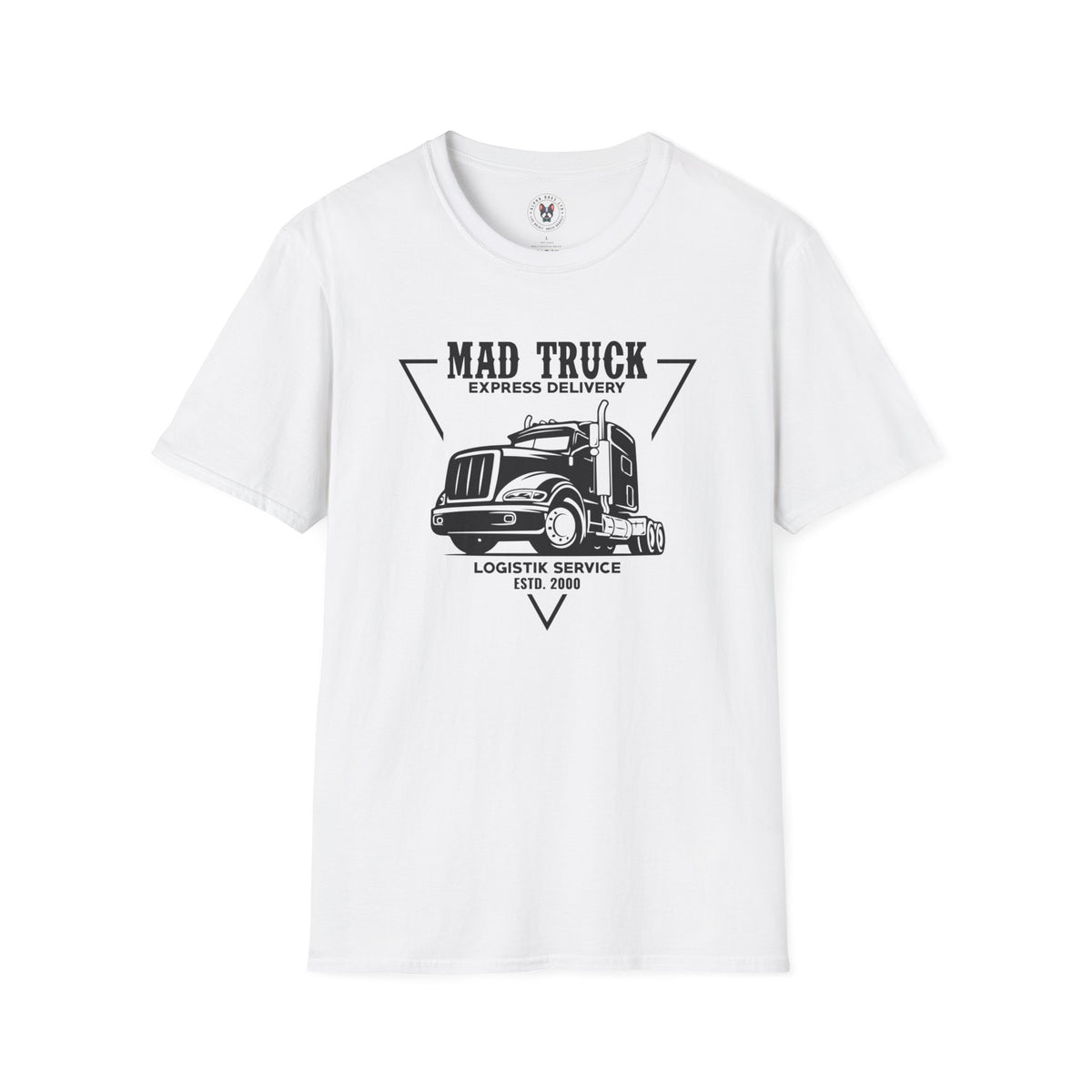 "MAD TRUCK EXPRESS DELIVERY LOGISTIK SERVICE ESTD. 2000" Unisex Soft style T-Shirt