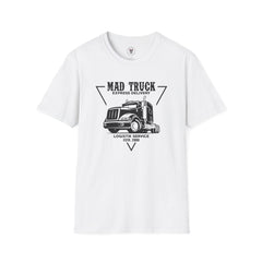 "MAD TRUCK EXPRESS DELIVERY LOGISTIK SERVICE ESTD. 2000" Unisex Soft style T-Shirt