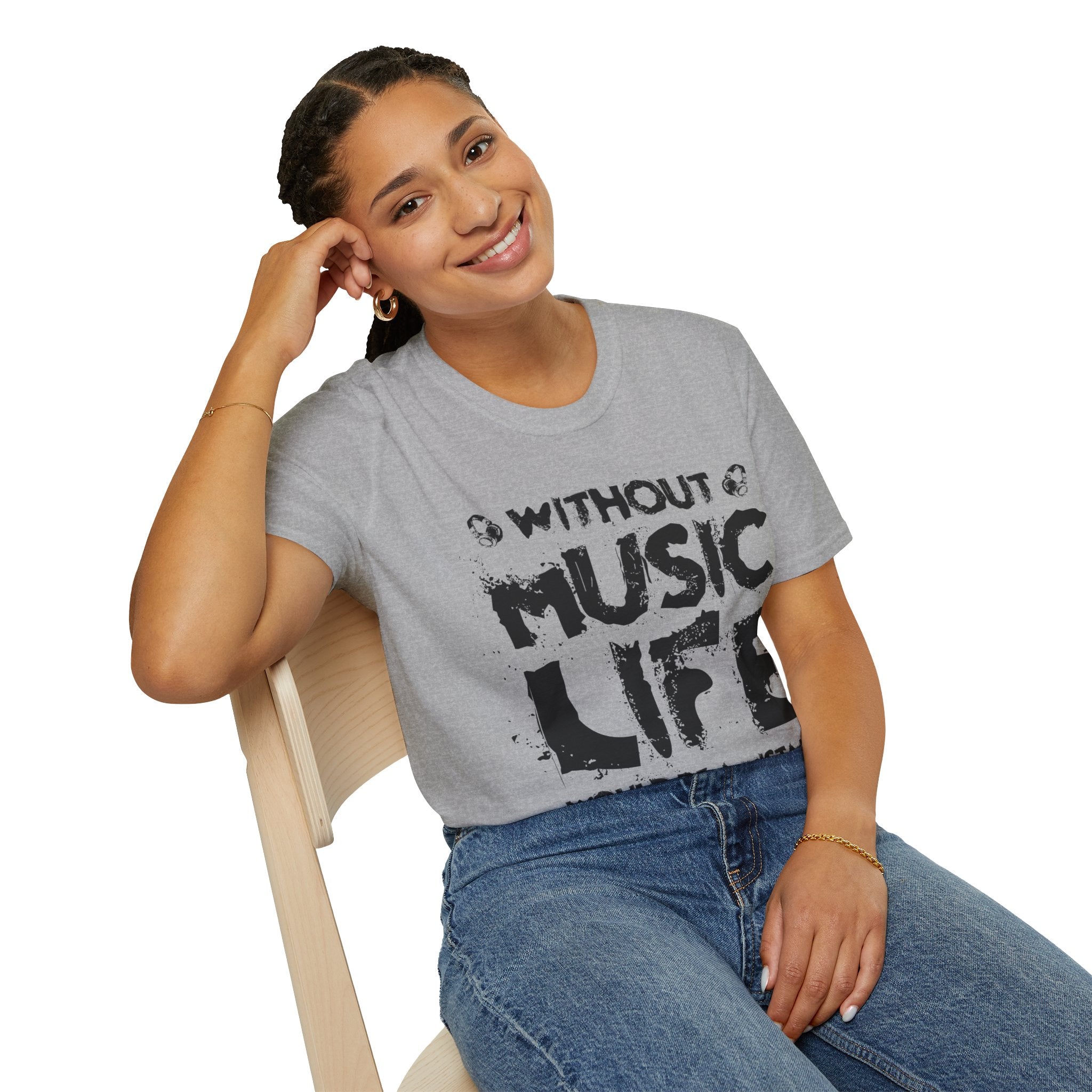 "Without Music Life Would be a Mistake" Unisex Soft style T-Shirt