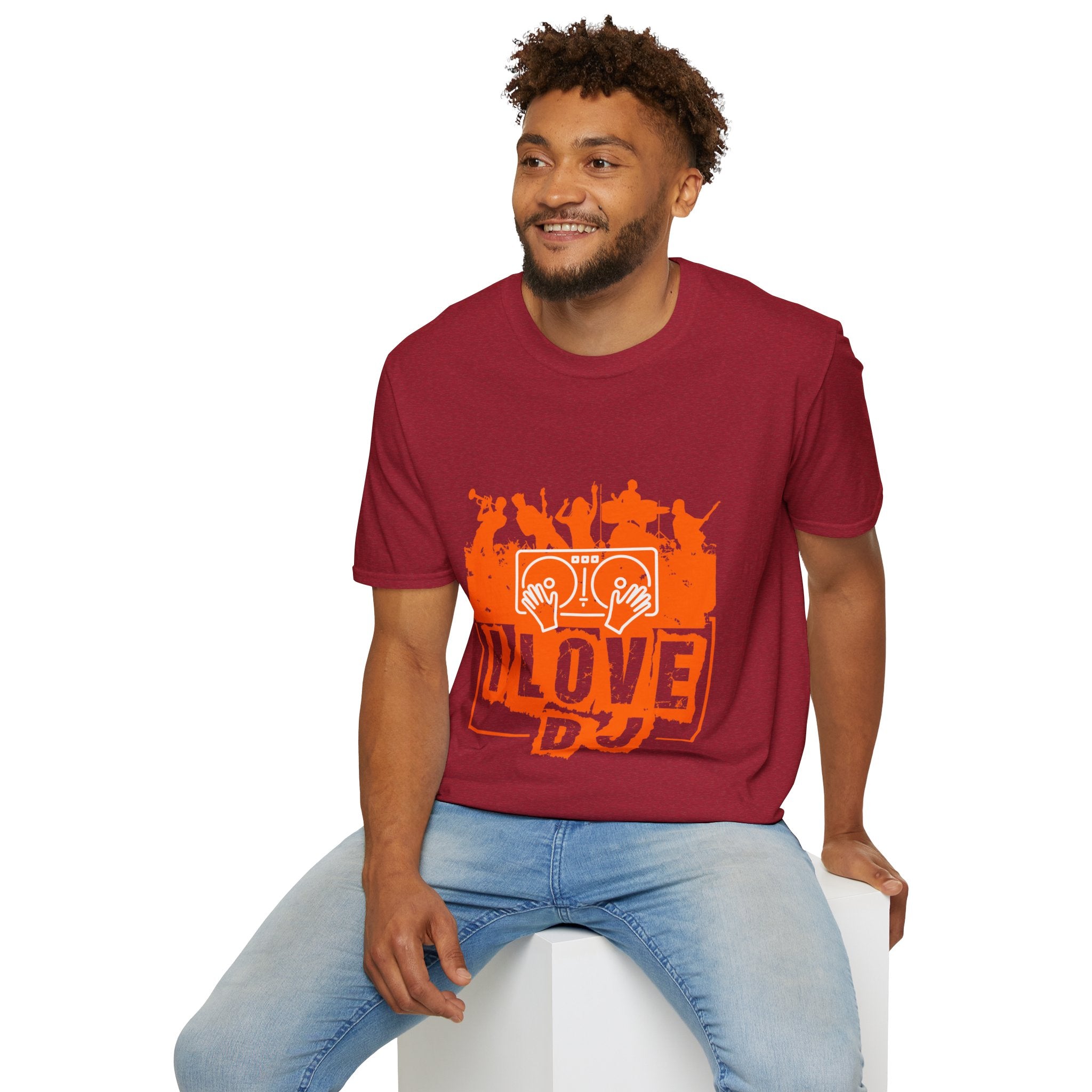 "I Love DJ" Unisex Soft style T-Shirt