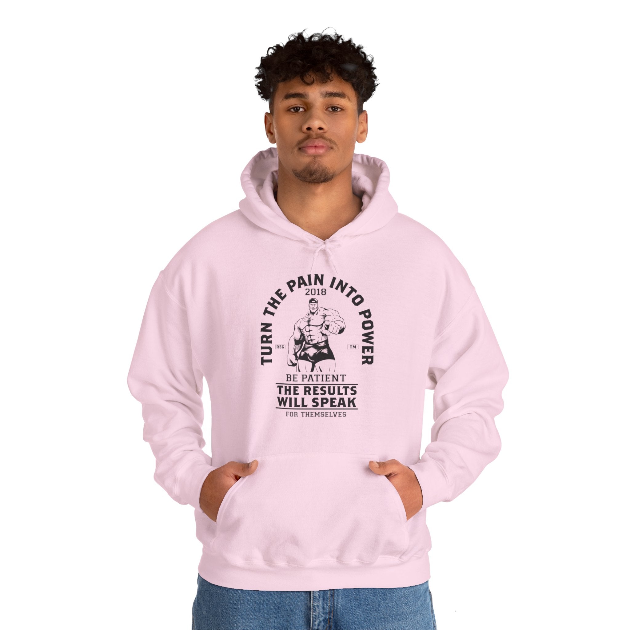 "Turn The Pain Into Power"  Unisex Heavy Blend™ Hooded Sweatshirt