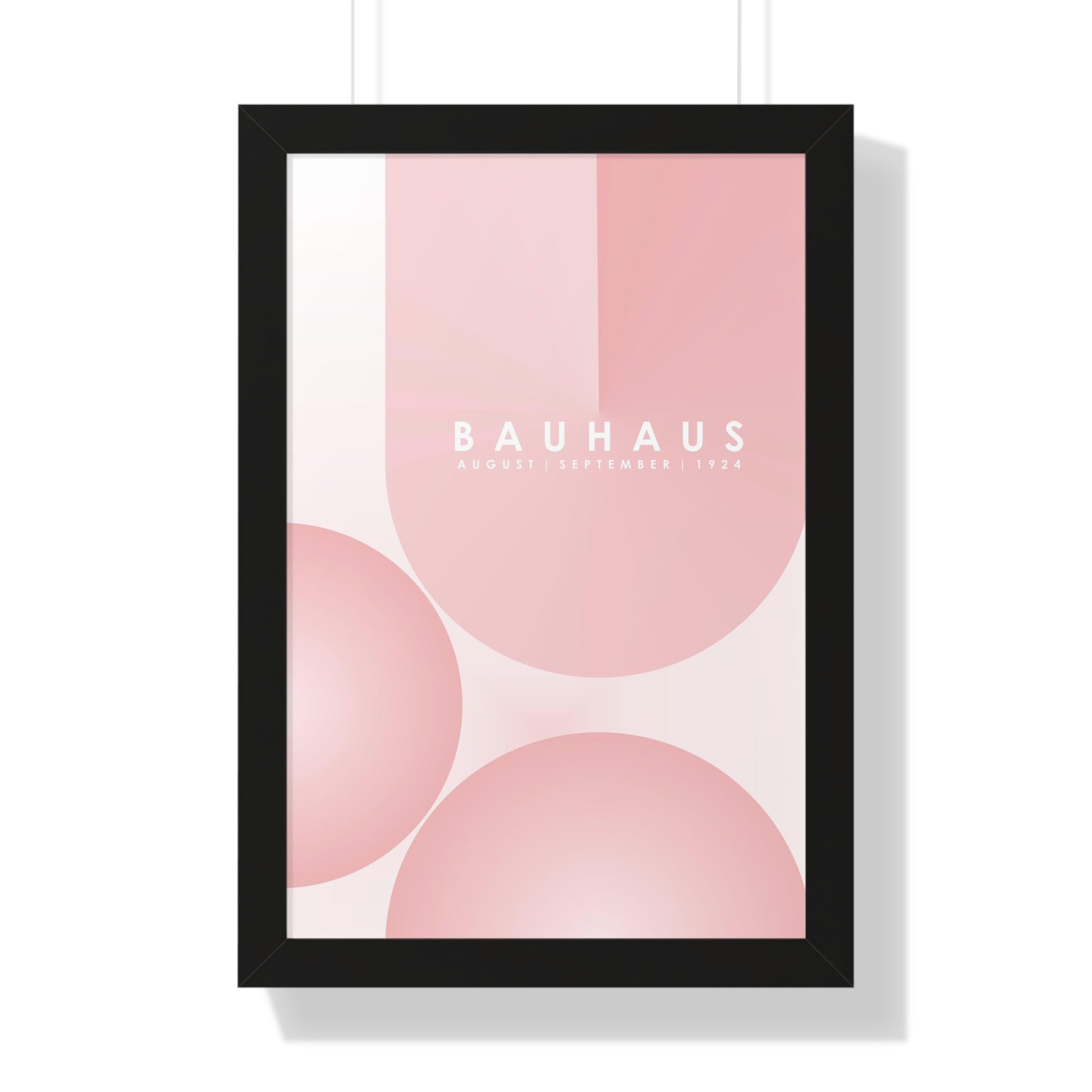 "BAUHAUS-STYLES-12" Framed Vertical Poster