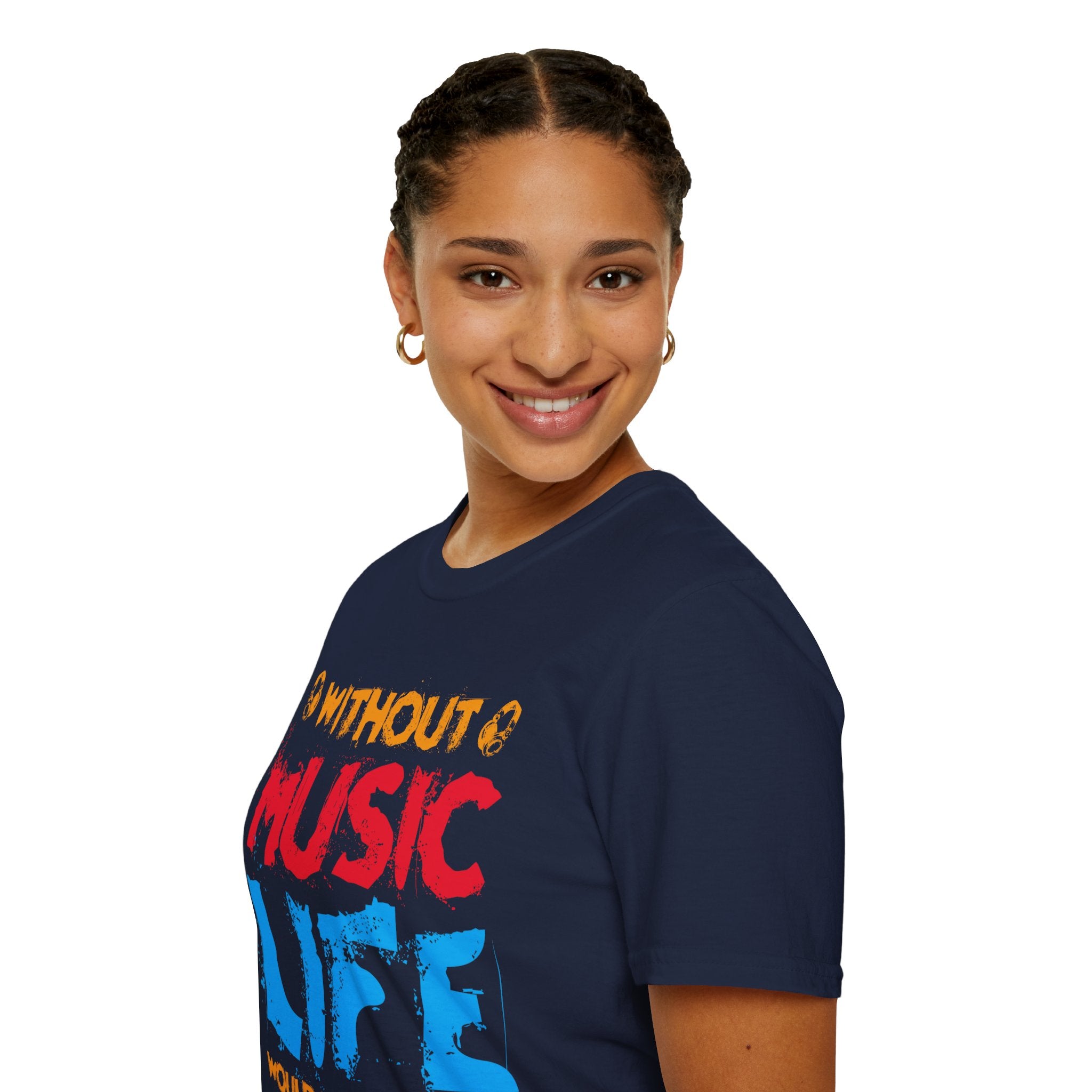 "Without Music Life Would be a Mistake" Unisex Soft style T-Shirt