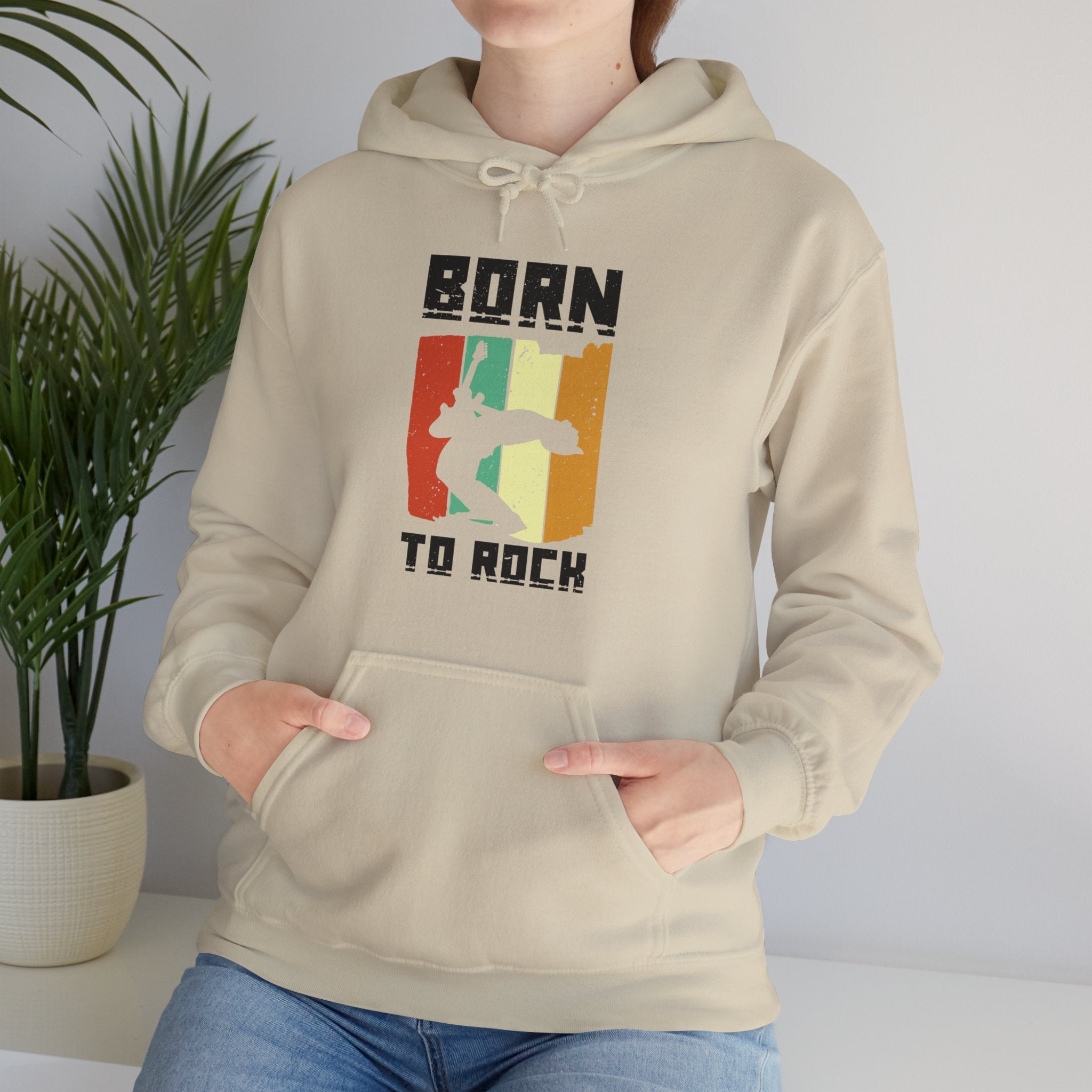 "Born To Rock"  Unisex Heavy Blend™ Hooded Sweatshirt