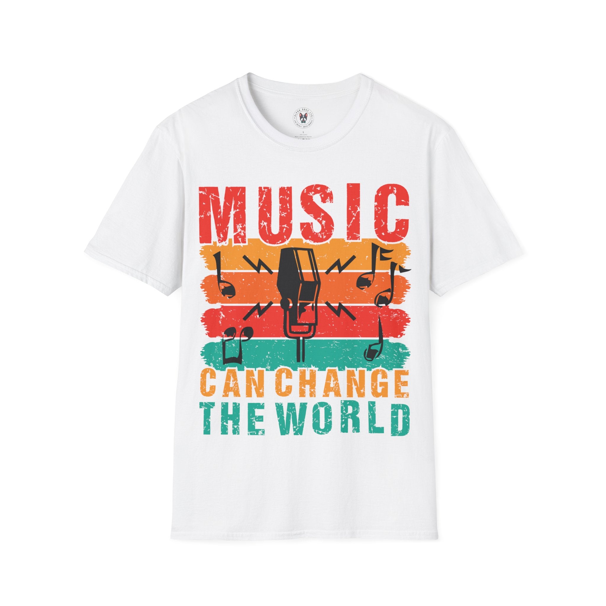 "Music Can Change The World"Unisex Soft style T-Shirt