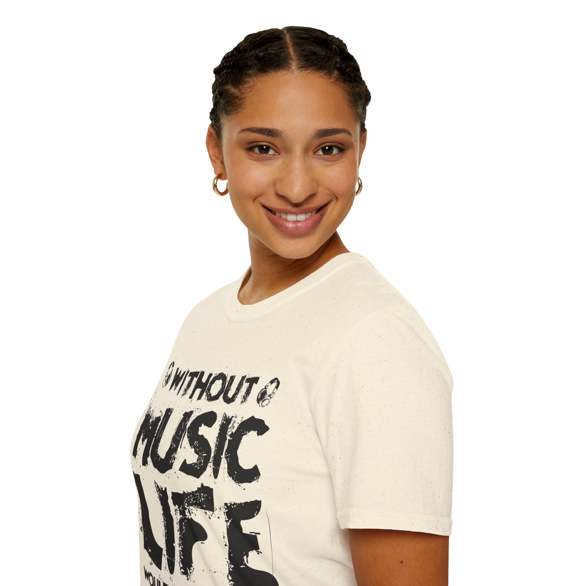 "Without Music Life Would be a Mistake" Unisex Soft style T-Shirt