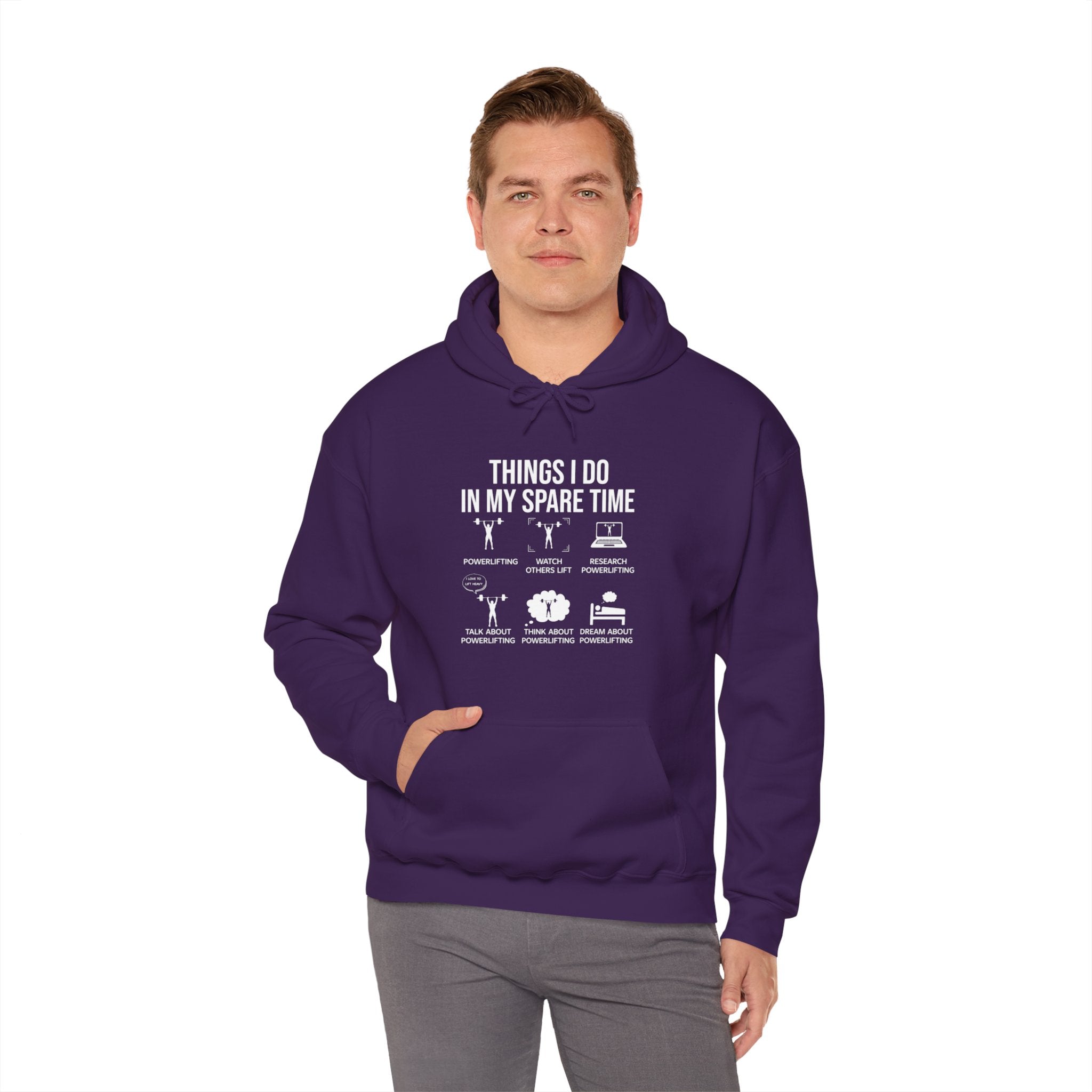 "Things I Do In My Spare Time" Unisex Heavy Blend™ Hooded Sweatshirt