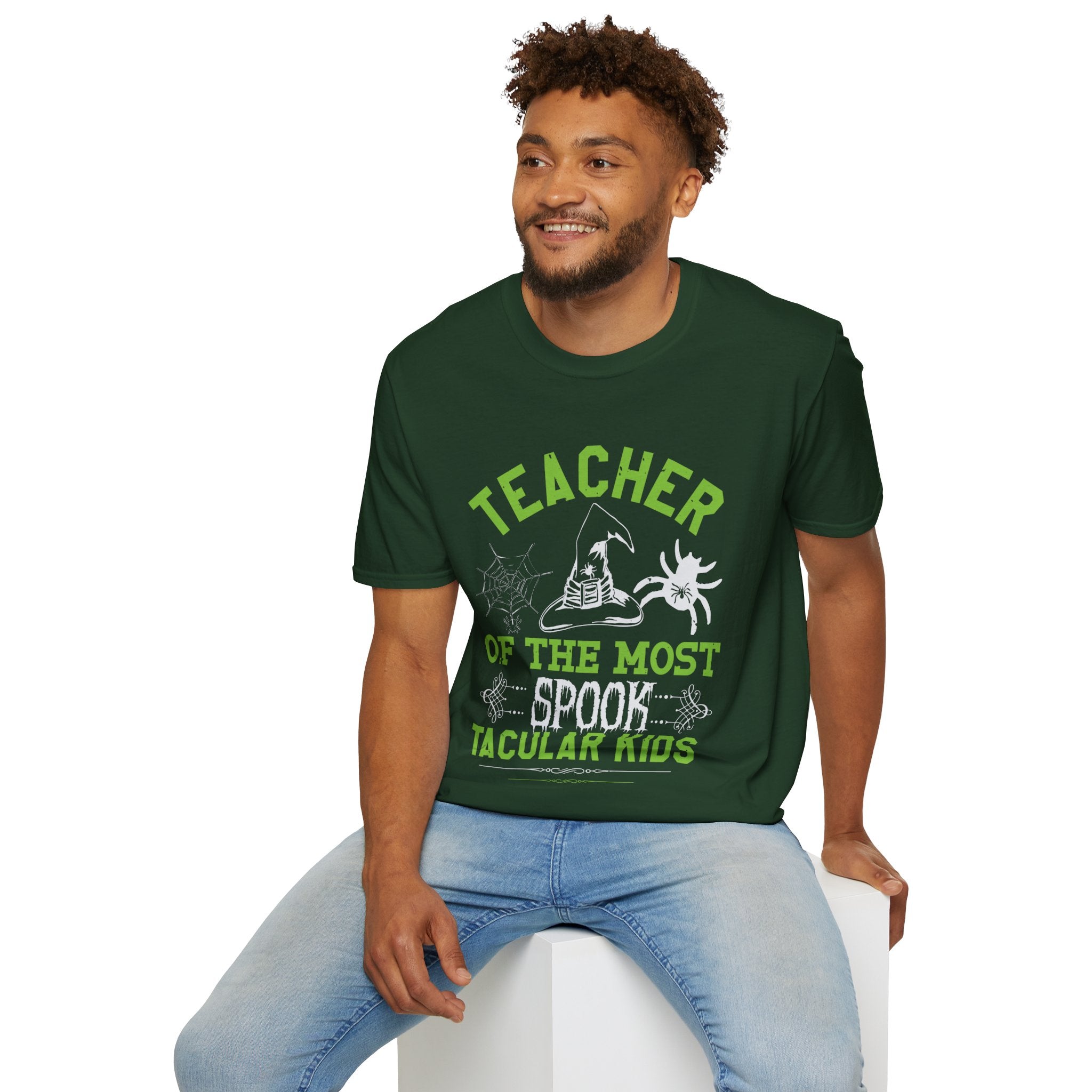 "TEACHER OF THE MOST SPOOK TACULAR KIDS" Unisex Soft style T-Shirt