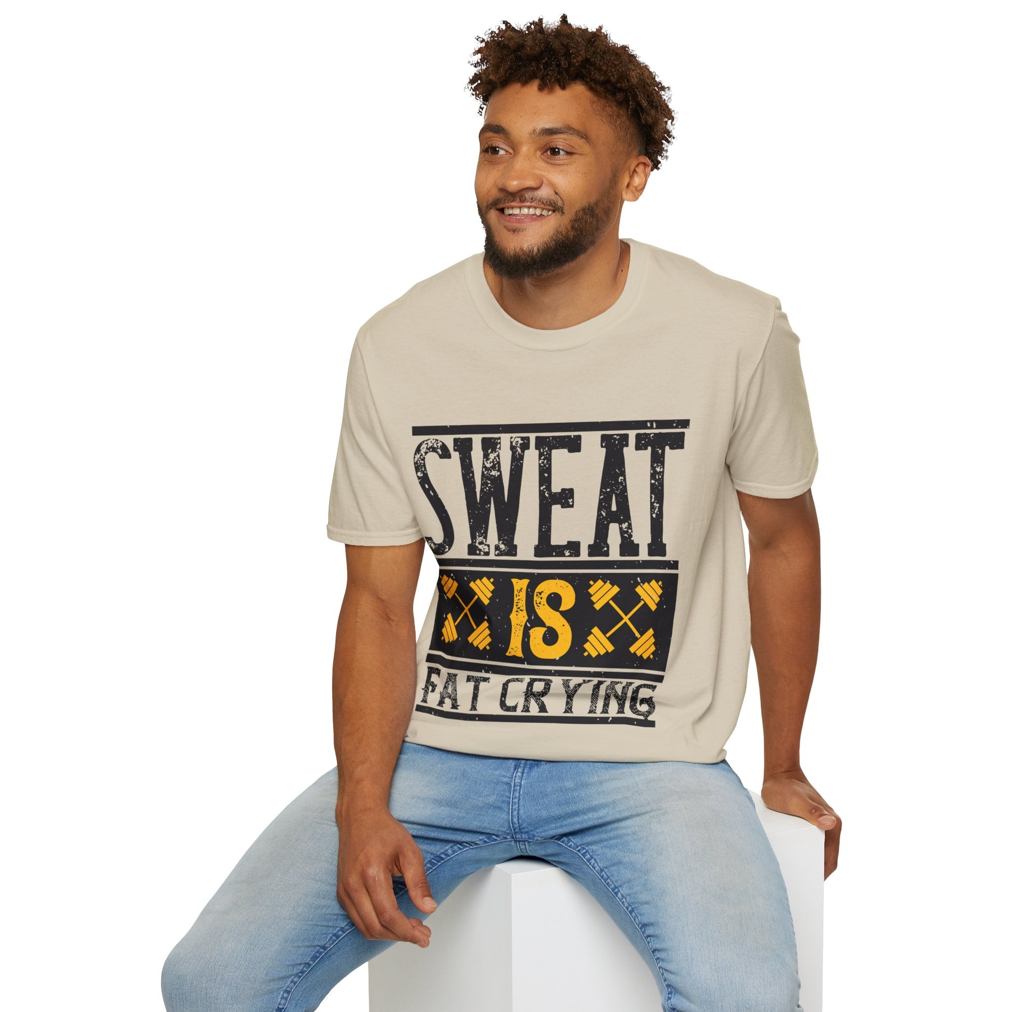 "Sweat Is Fat Crying"  Unisex Soft style T-Shirt