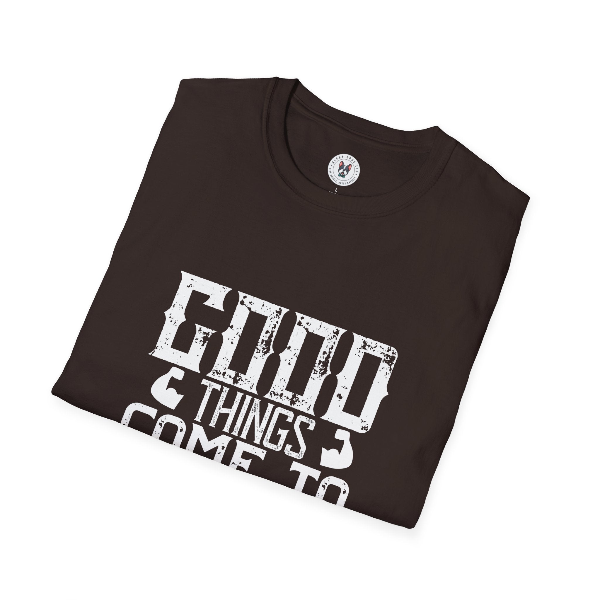 "Good Things Come To Those Who Sweat" Unisex Soft style T-Shirt