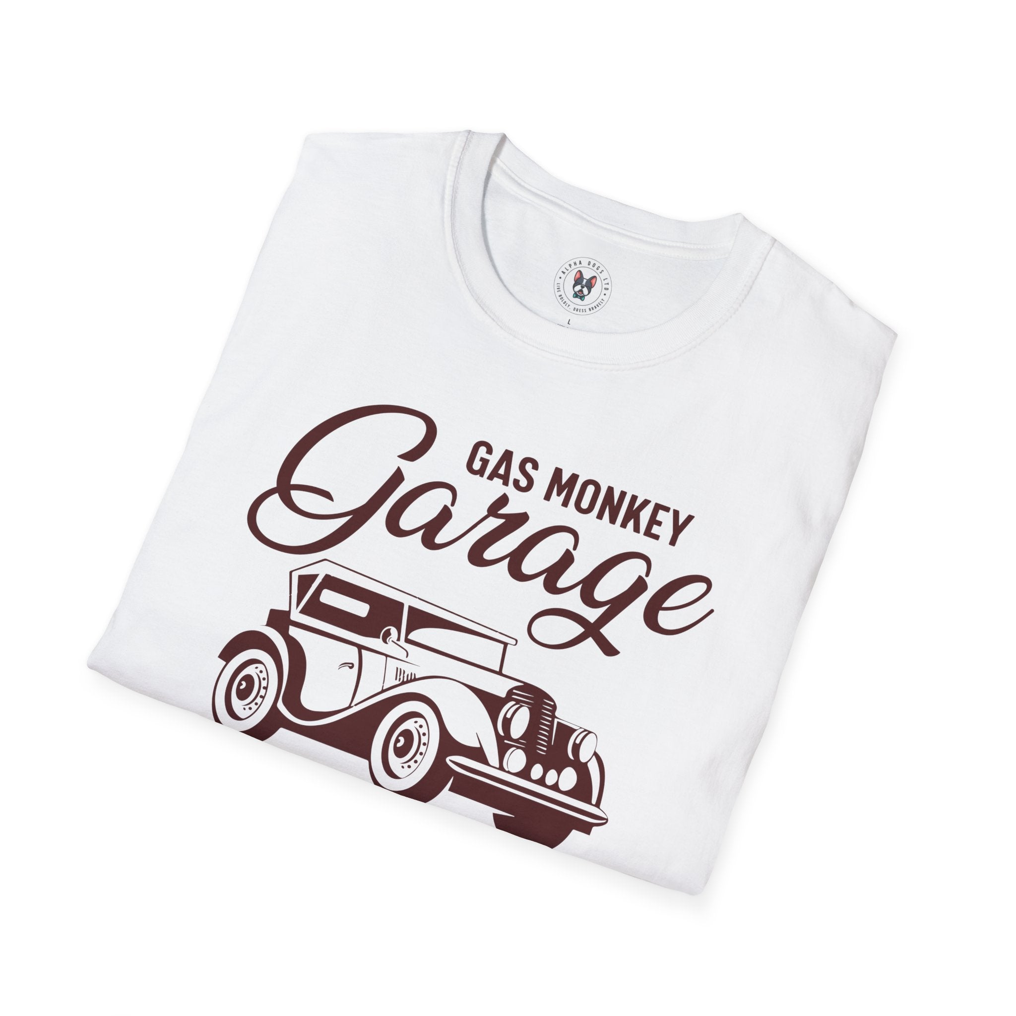 "GAS MONKEY GARAGE DALLAS TEXAS GO BIG OR HOME" Unisex Soft style T-Shirt