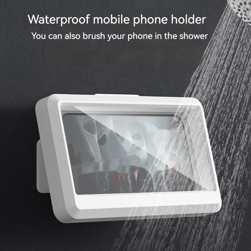 Bathroom Waterproof 360-degree Rotating Punch-free Bath Binge-watching Kitchen Wall Anti-fog Bracket