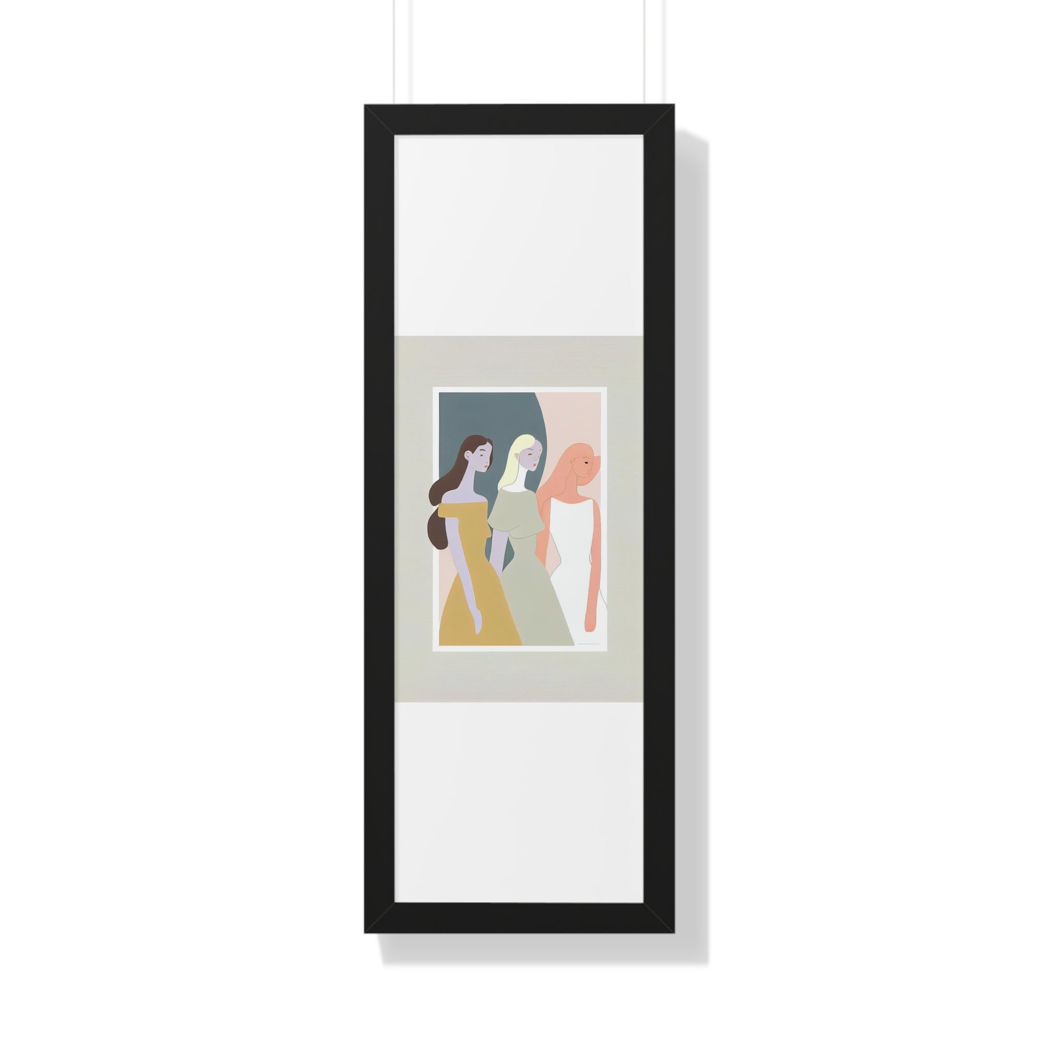 "ABSTRACT FEMINIST" Framed Vertical Poster