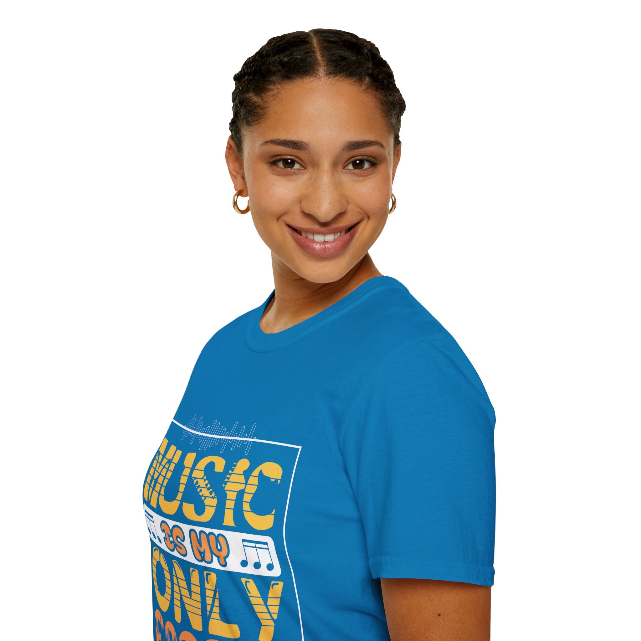 "Music In My Only Friend"  Unisex Soft style T-Shirt