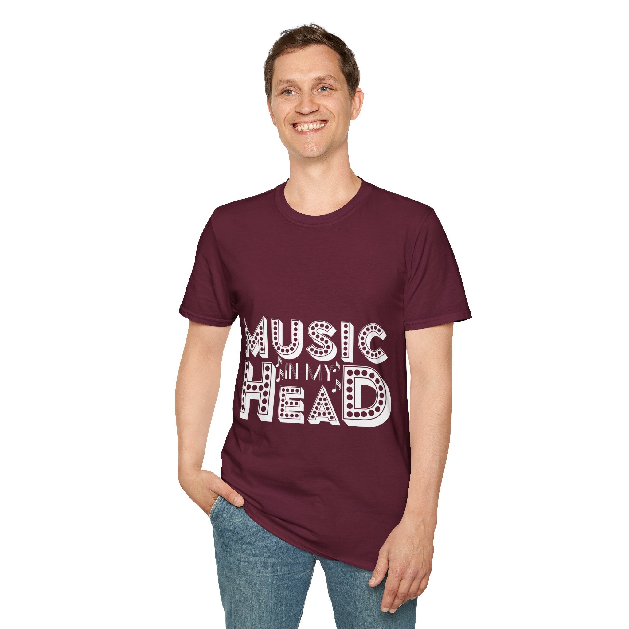 "Music In My Head" Unisex Soft style T-Shirt