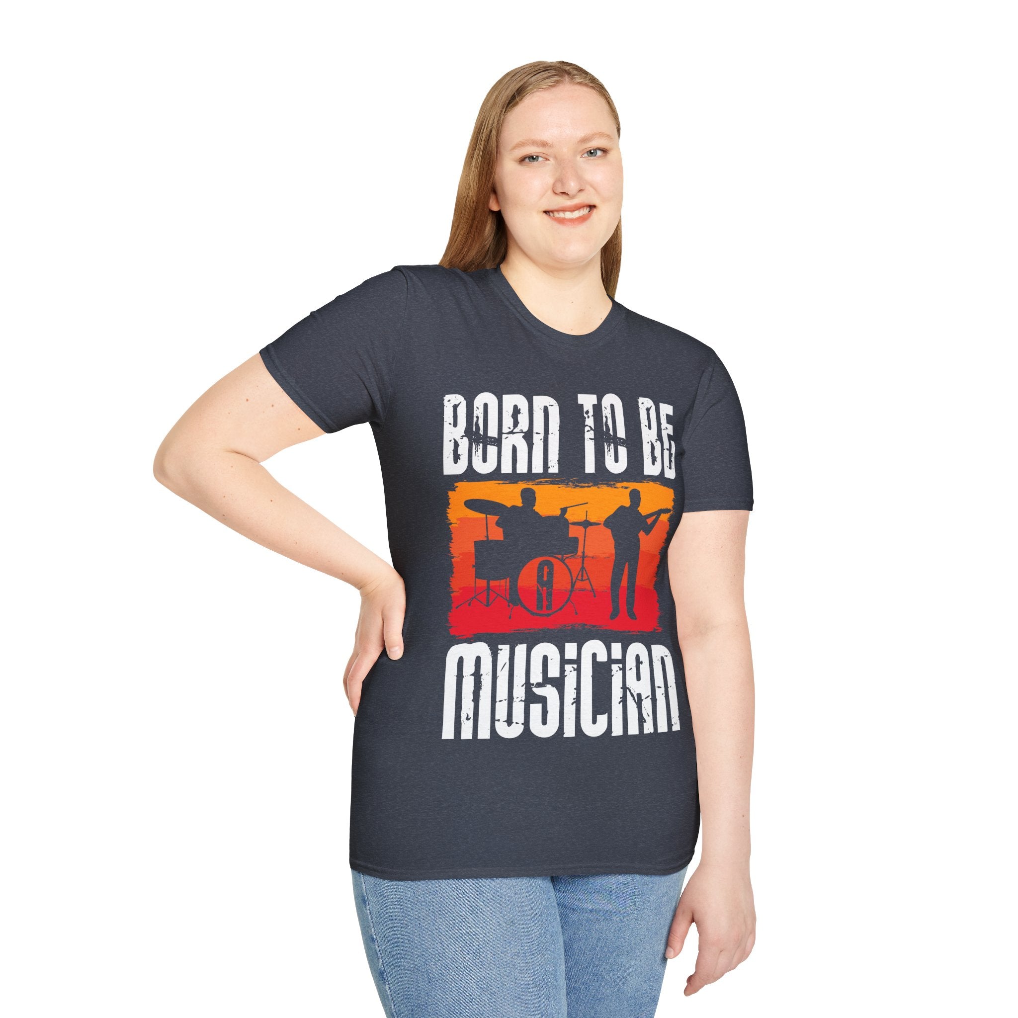 "Born To Be Musician" Unisex Soft style T-Shirt