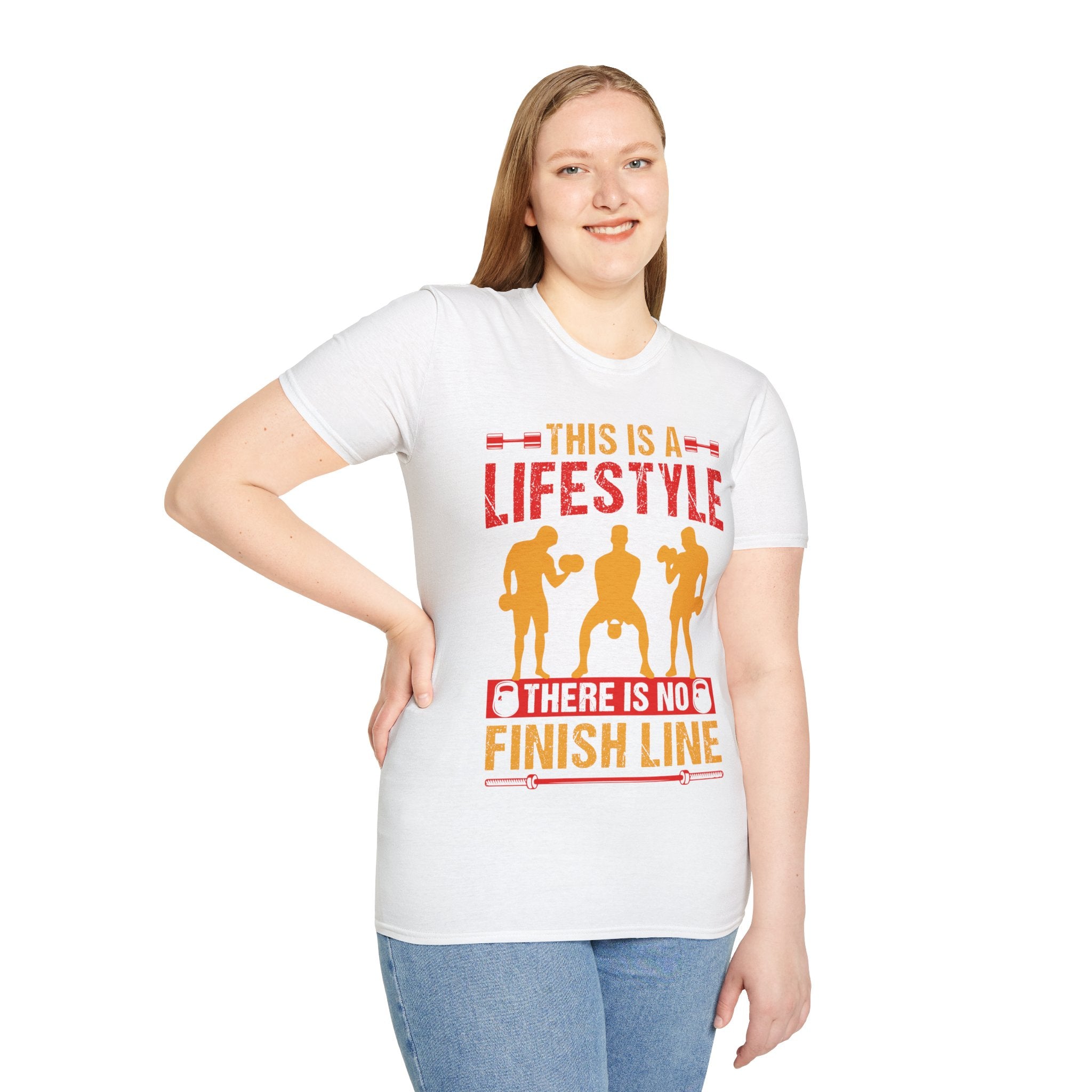 "This Is A Life Style There Is No Finish Line" Unisex Soft style T-Shirt