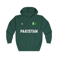 Pakistan Cricket Unisex Full Zip Hoodie