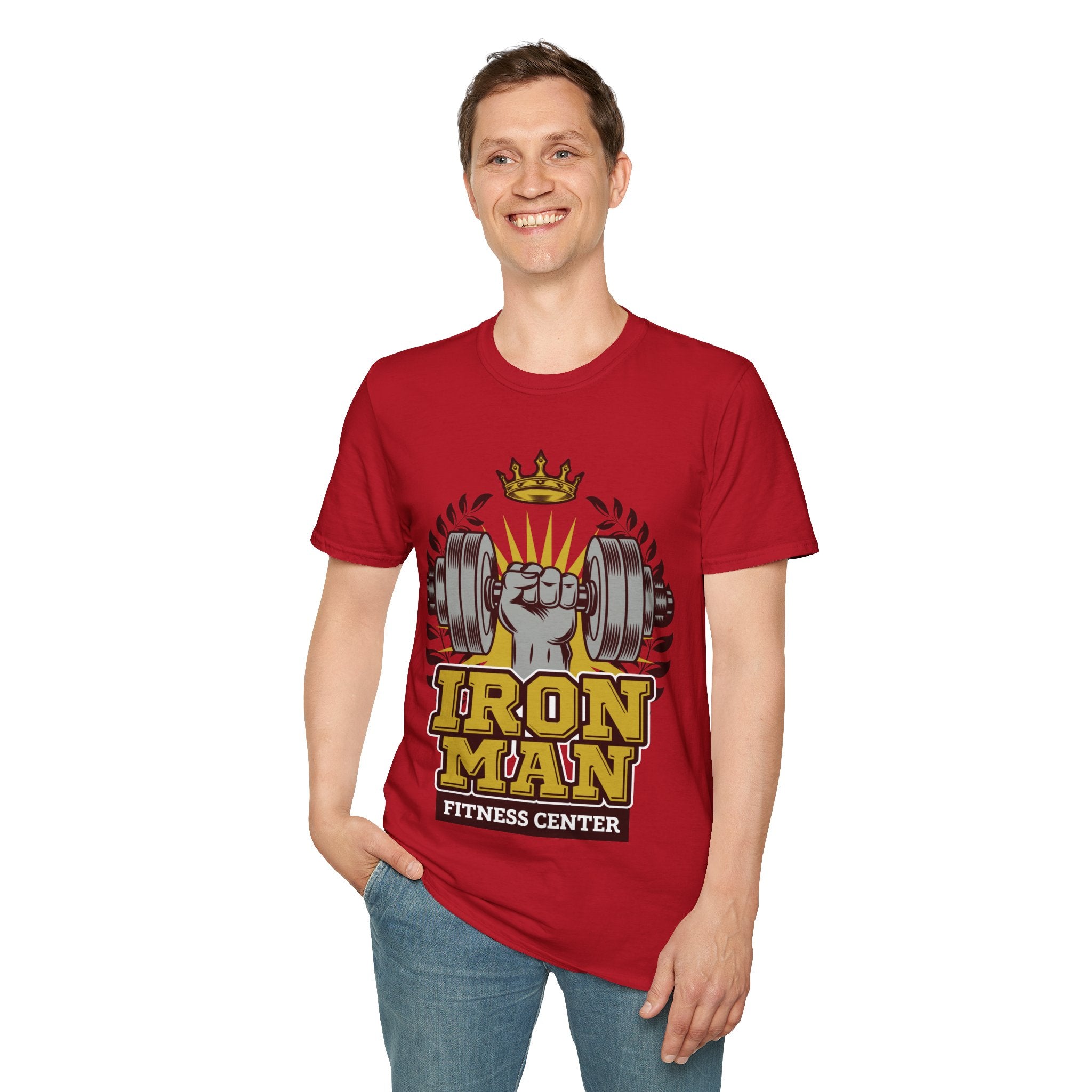 "IronMan Fitness Centre" Unisex Soft style T-Shirt