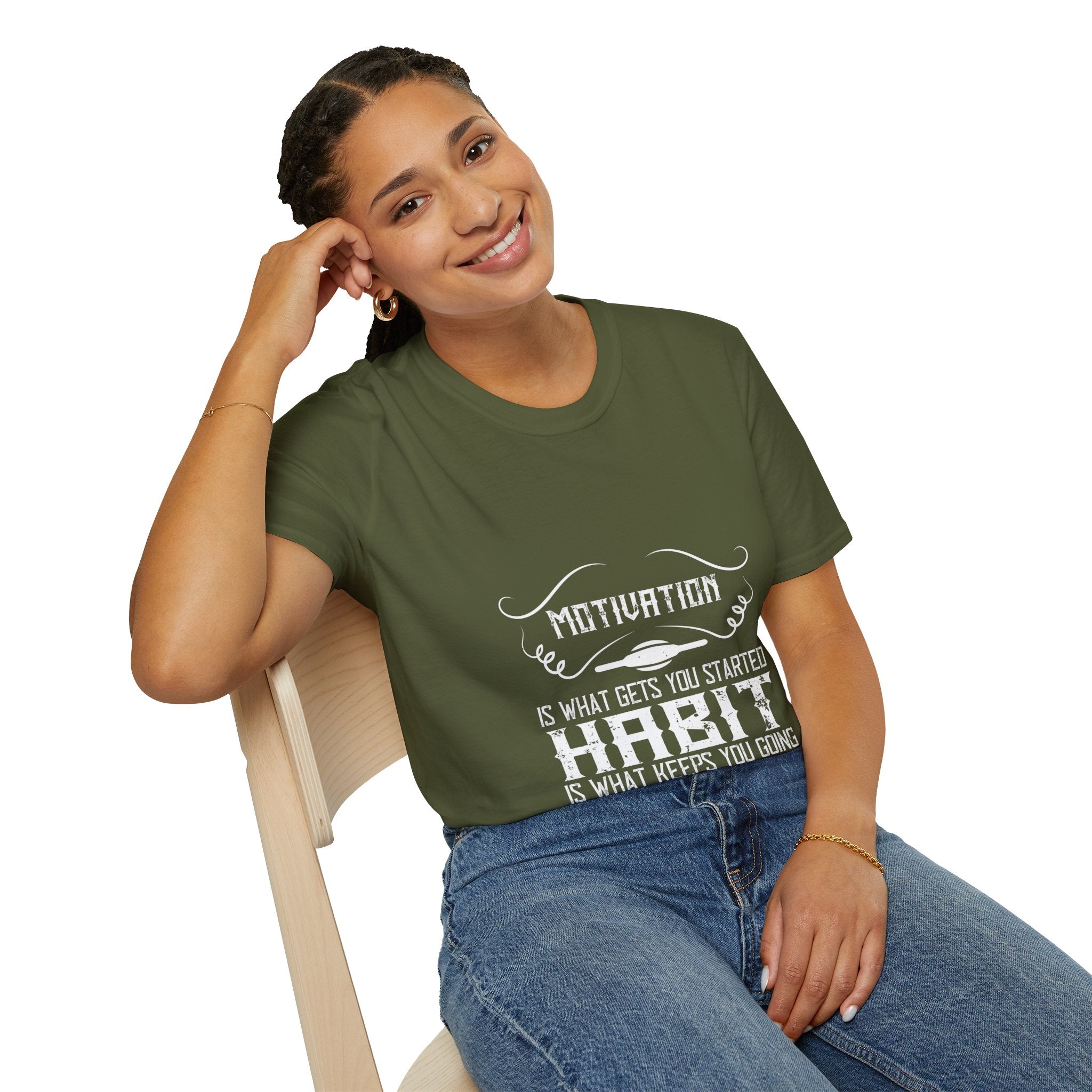 "Habit Is What Keeps You Going" Unisex Soft style T-Shirt